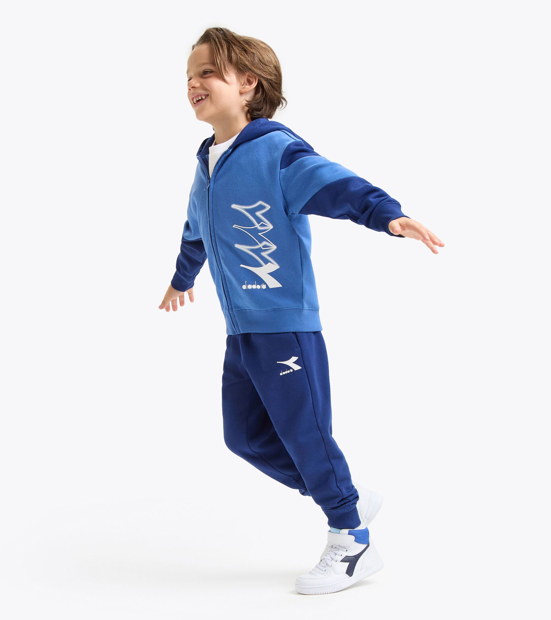 Tracksuit - Boy
 JB. TRACKSUIT HD FZ LOGO BLUE BYZANTINE - Diadora