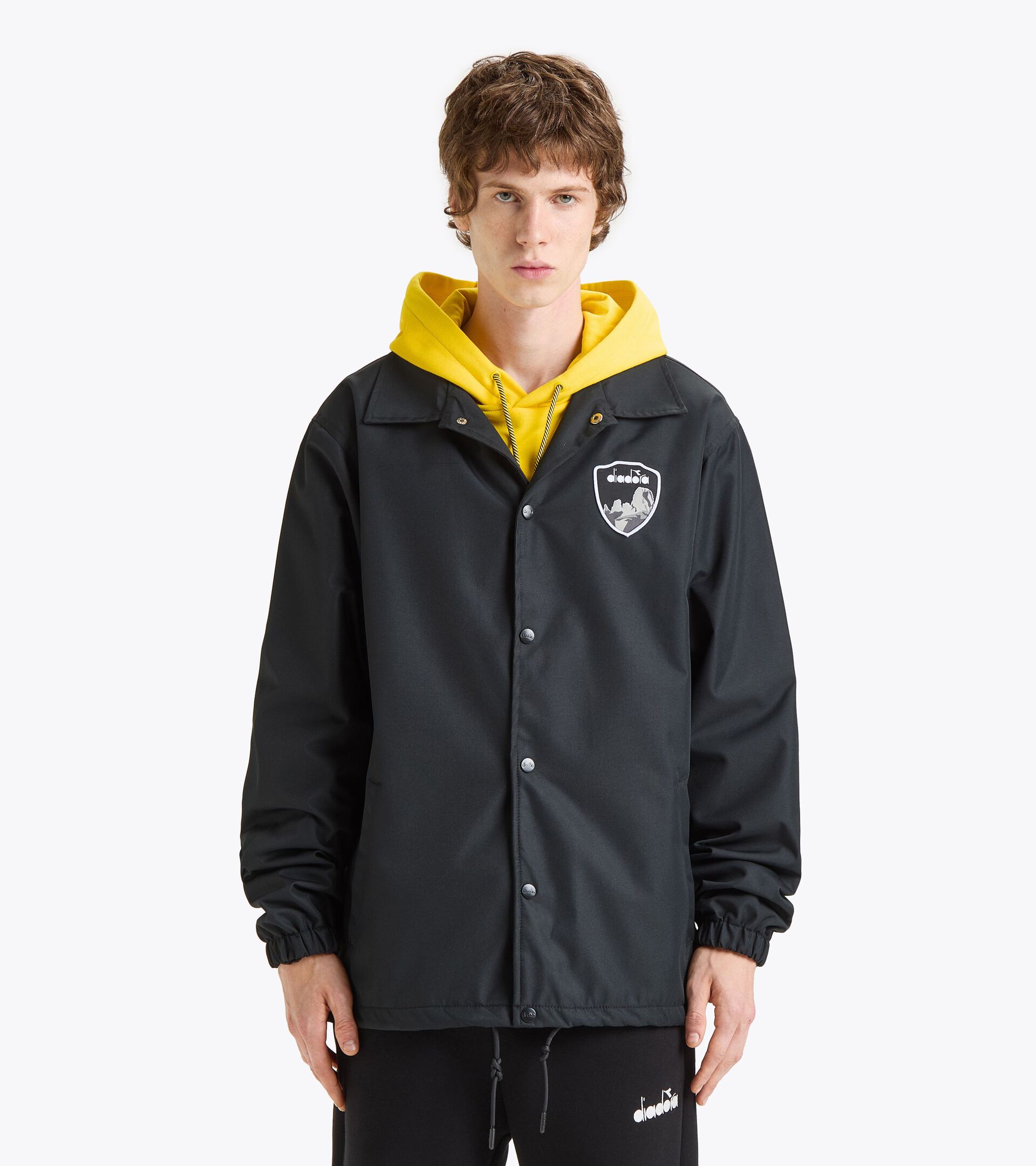 Windproof coach jacket - Gender Neutral JACKET COACH ROUTE BLACK - Diadora