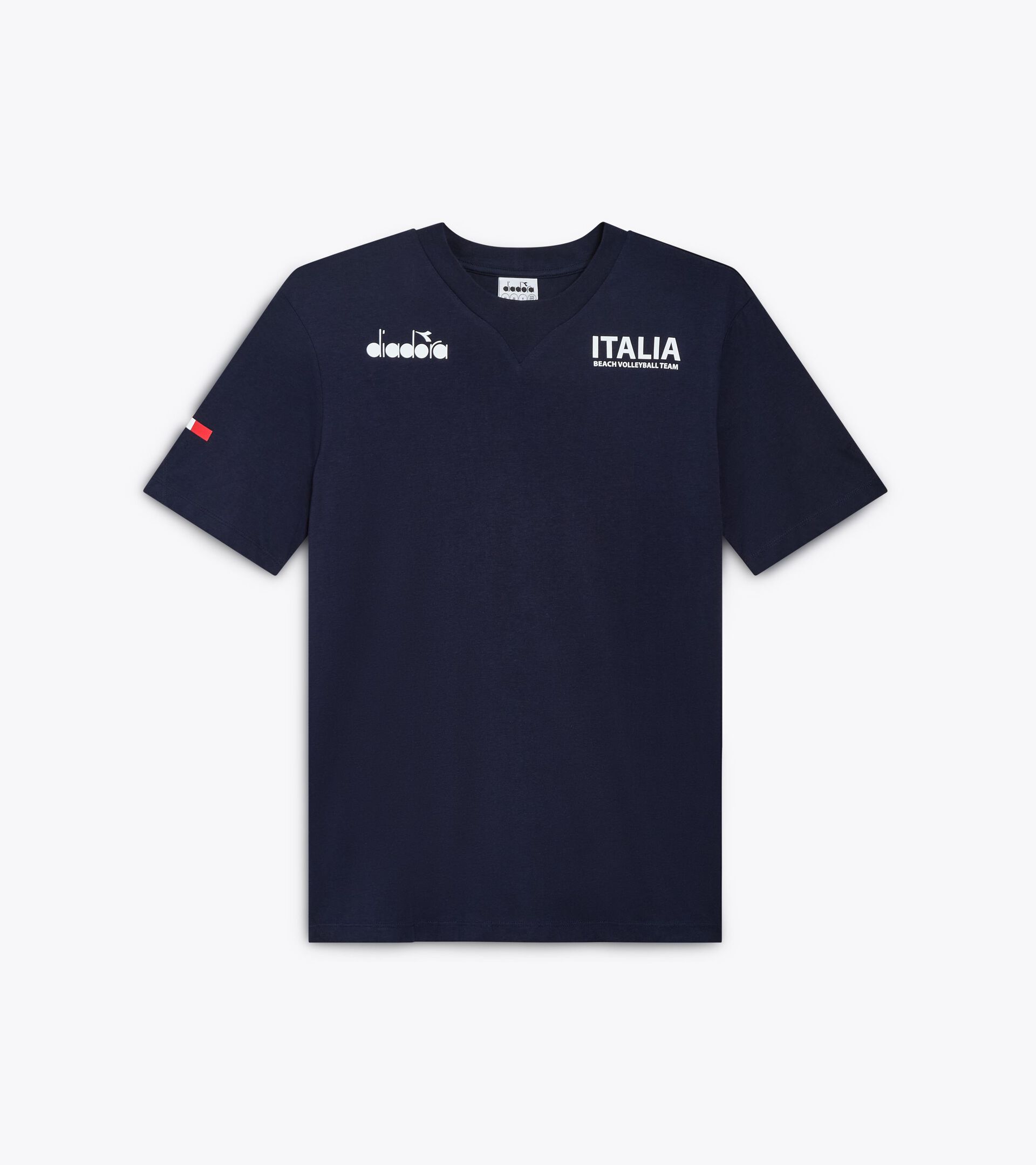 Camiseta de representación - Selección Italiana de Vóley Playa T-SHIRT RAPPRESENTANZA BV24 ITALIA AZUL CHAQUETON - Diadora