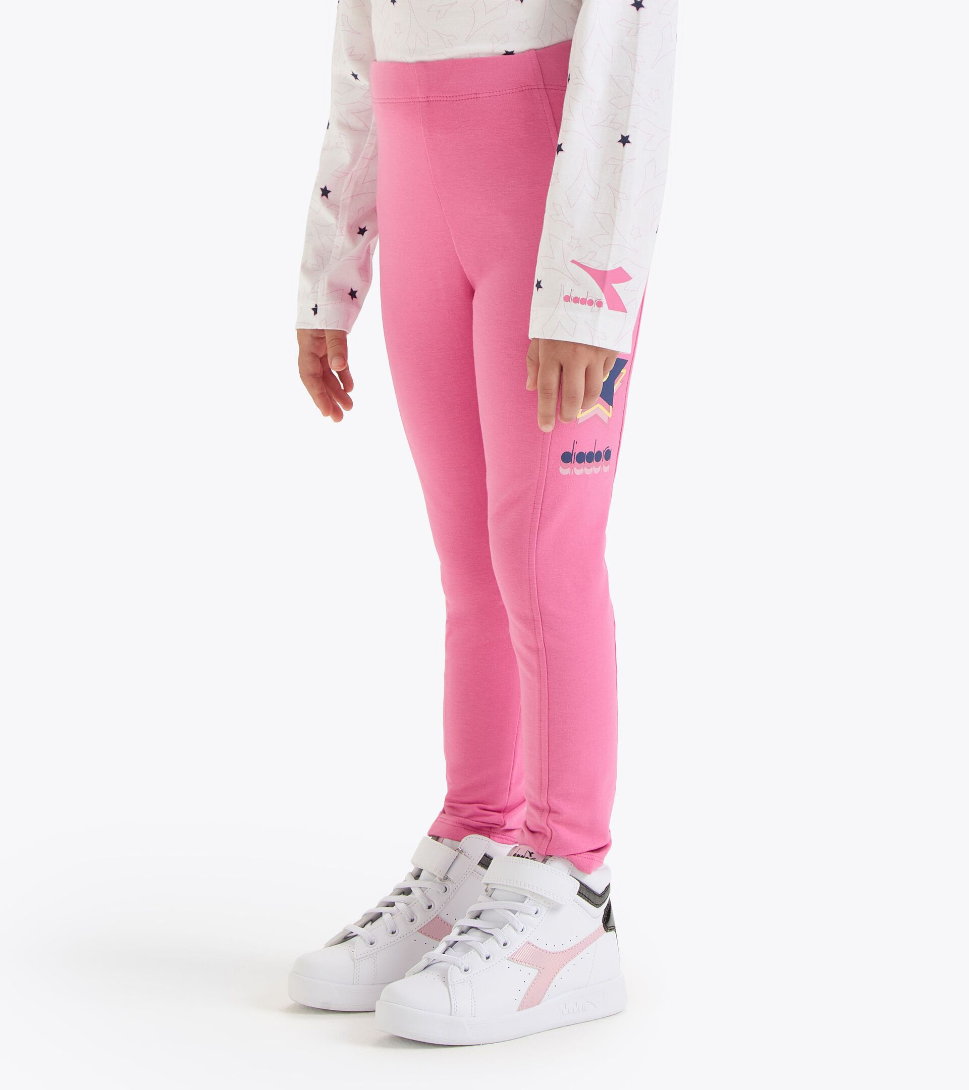 Leggings - Ado fille
 JG. LEGGINGS LOGO CHATEAU ROSE - Diadora