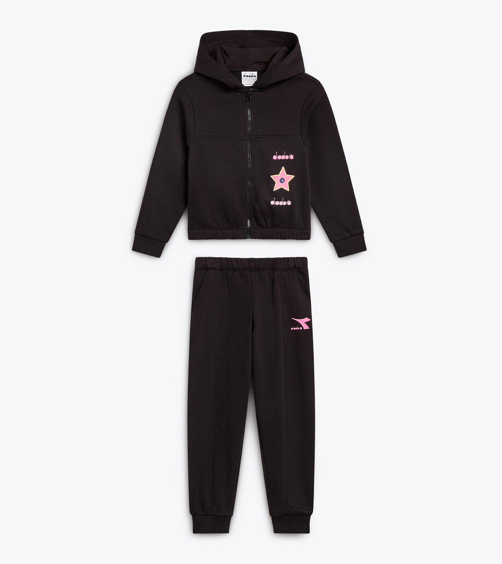 Conjunto de chándal - Niña/Adolescente
 JG. TRACKSUIT HD FZ LOGO NEGRO - Diadora