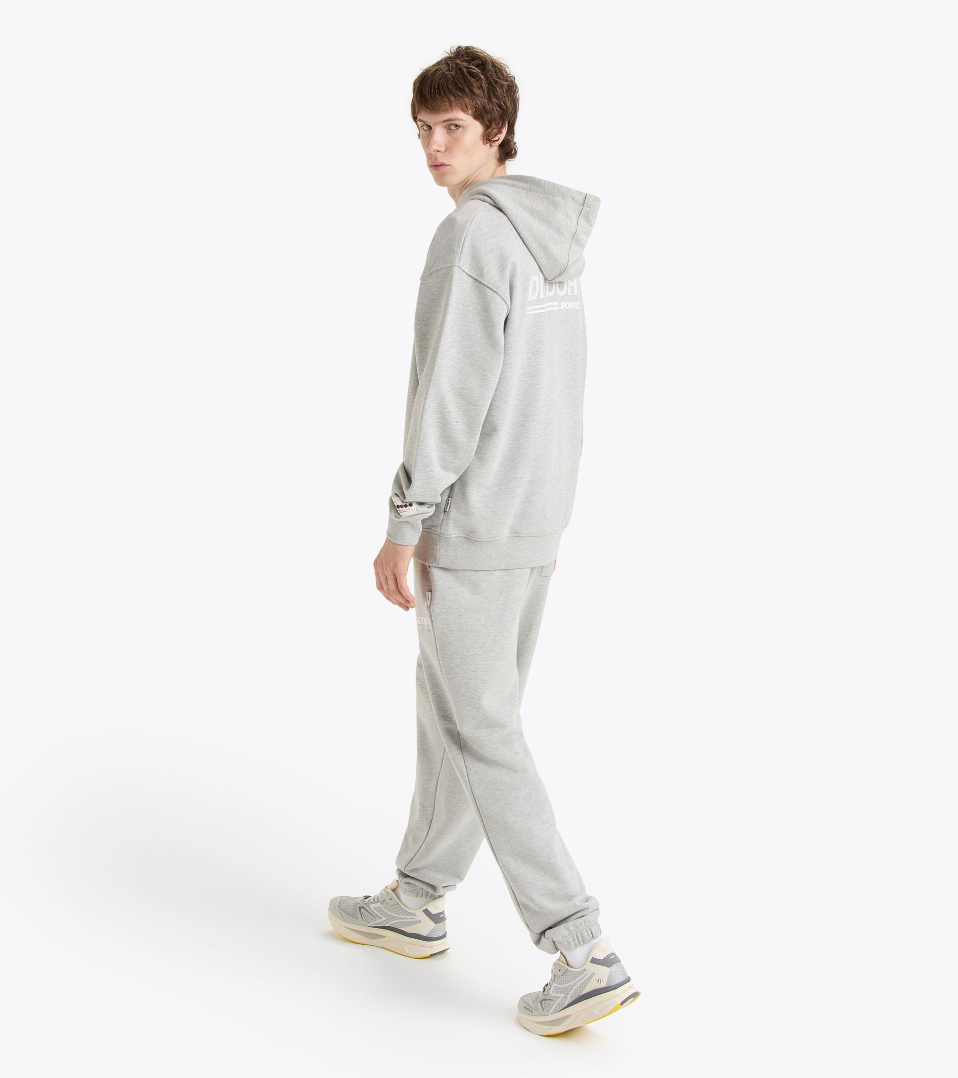 Hoodie Legacy Comfort Fit - Made in Italy - Genderneutral HOODIE LEGACY HOCHHAUS MELANGE - Diadora