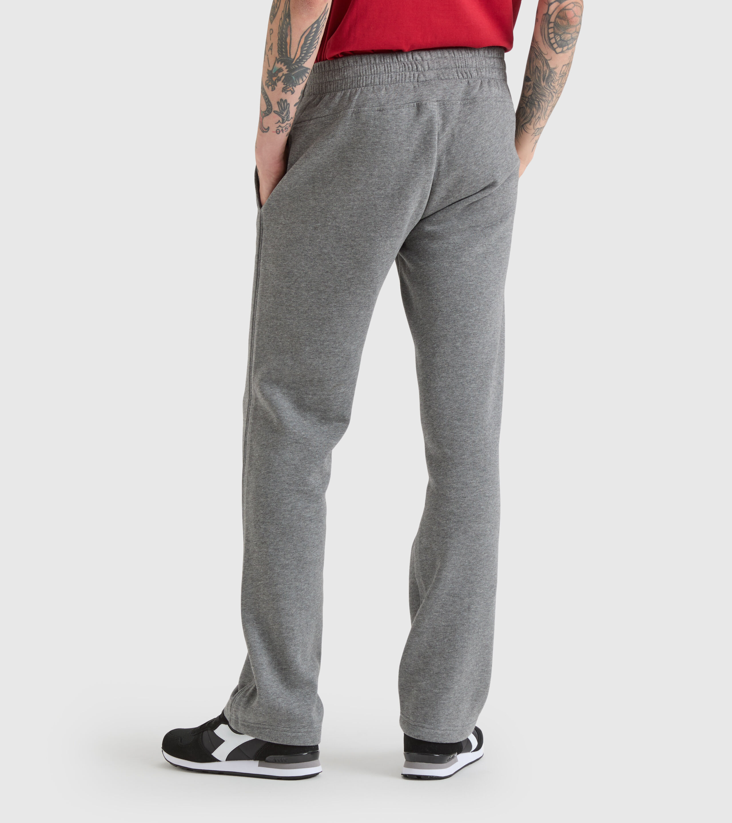 Buy Arrow Sports Men Grey Low Rise Bronson Slim Fit Solid Casual Trousers -  NNNOW.com