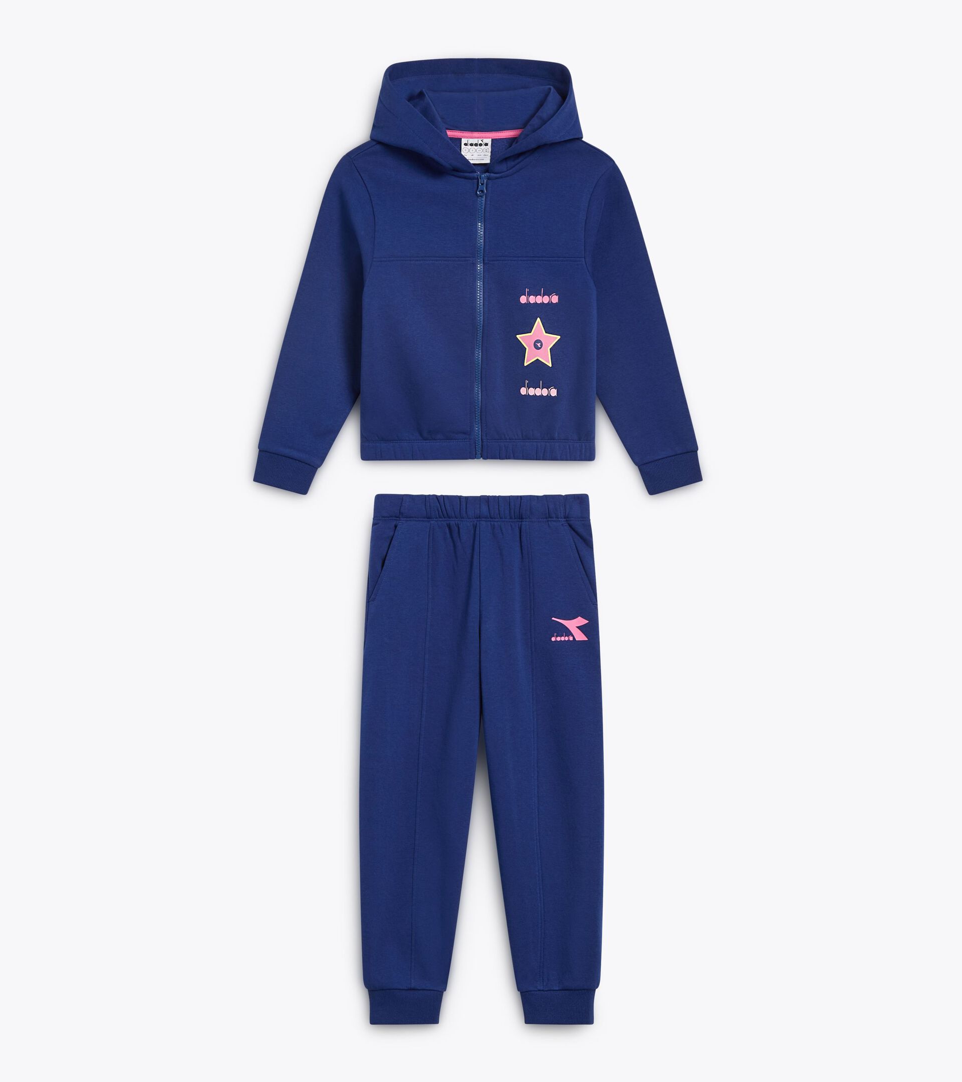 Conjunto de chándal - Niña/Adolescente
 JG. TRACKSUIT HD FZ LOGO AZUL FINCA - Diadora