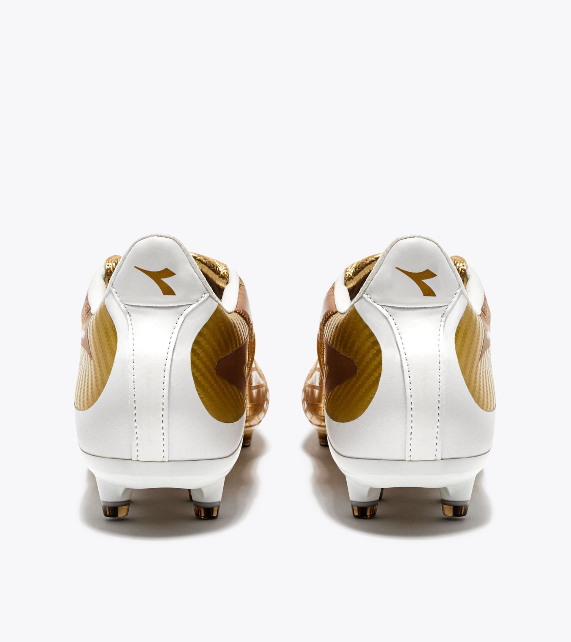 Fußballschuh aus Leder für kompakte Böden - Made in Italy - Genderneutral MAXIMUS ELITE ITA T SLX GOLD BRAUN - Diadora