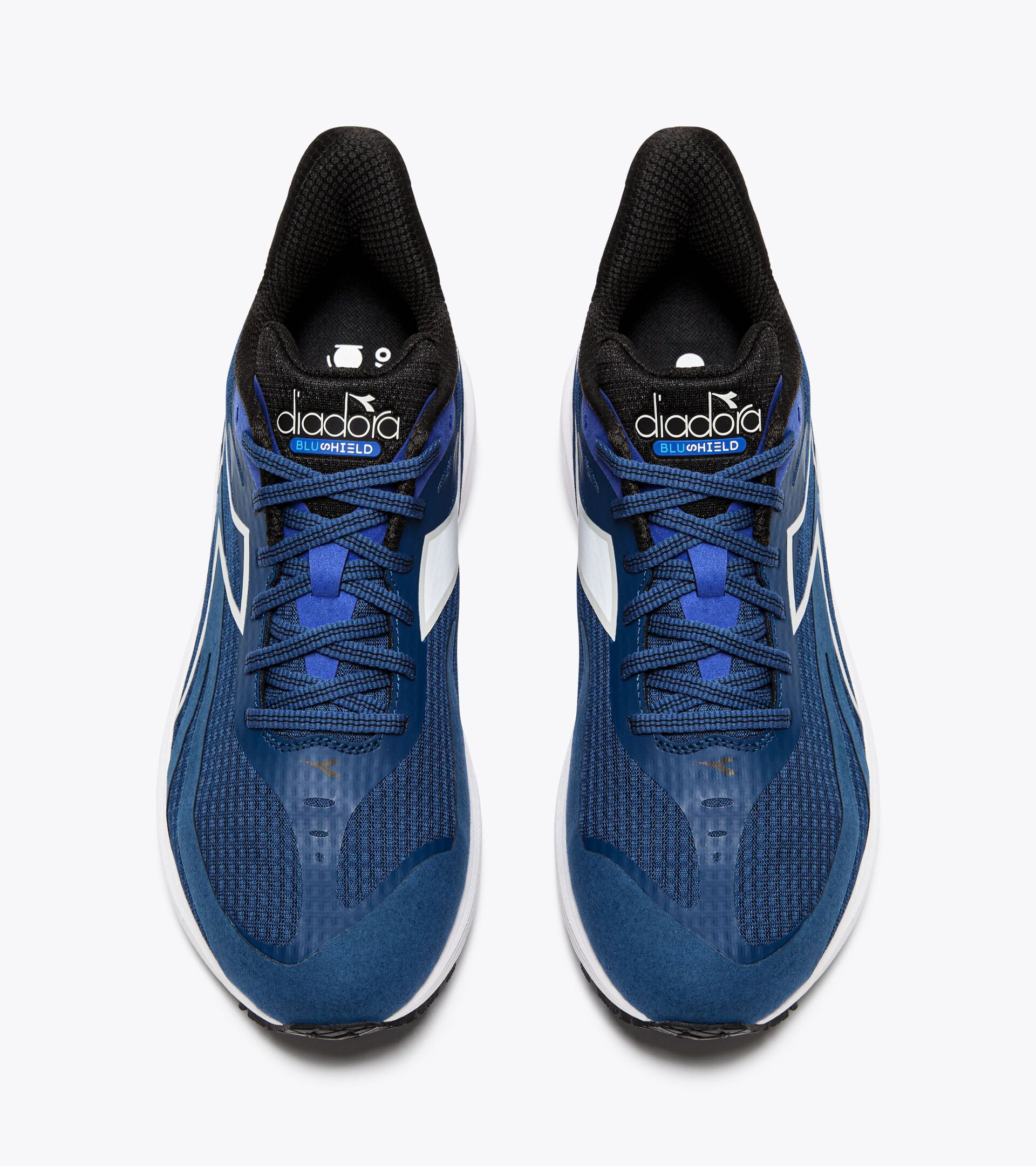 Zapatillas de running - Amortiguación y protección - Hombre
 MYTHOS BLUSHIELD 9 VORTICE BLUE OPAL/BLACK - Diadora