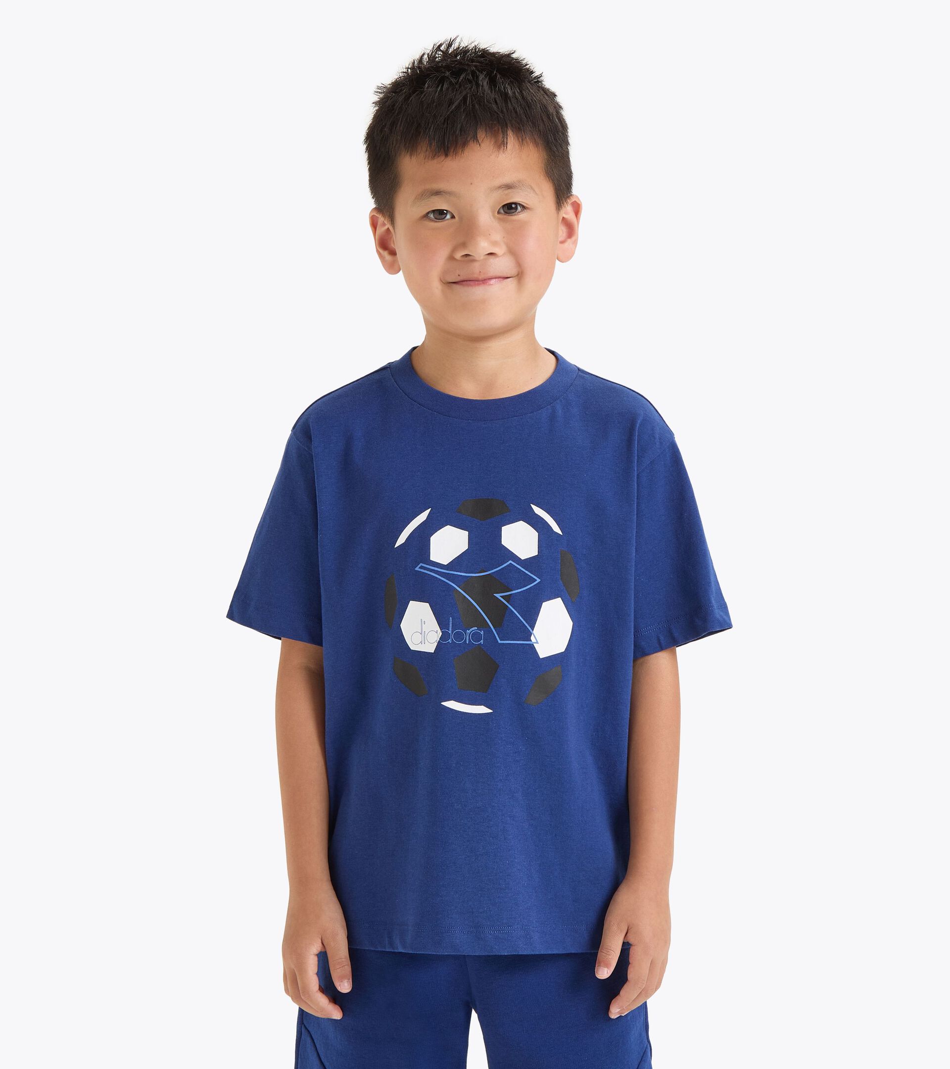 Camiseta con estampado - Corte cómodo - Niños/Adolescentes
 JB. T-SHIRT SS LOGO AZUL FINCA - Diadora