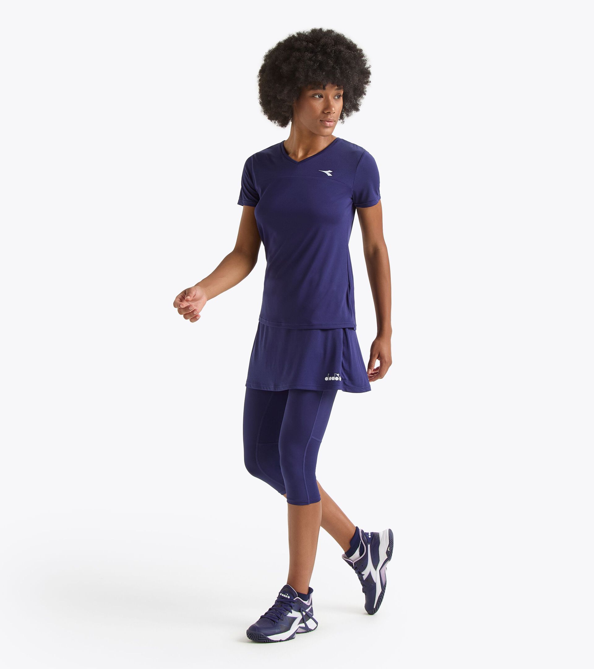 T-shirt de tennis - Femme L. SS T-SHIRT TENNIS ASTRAL AURA BLEU - Diadora