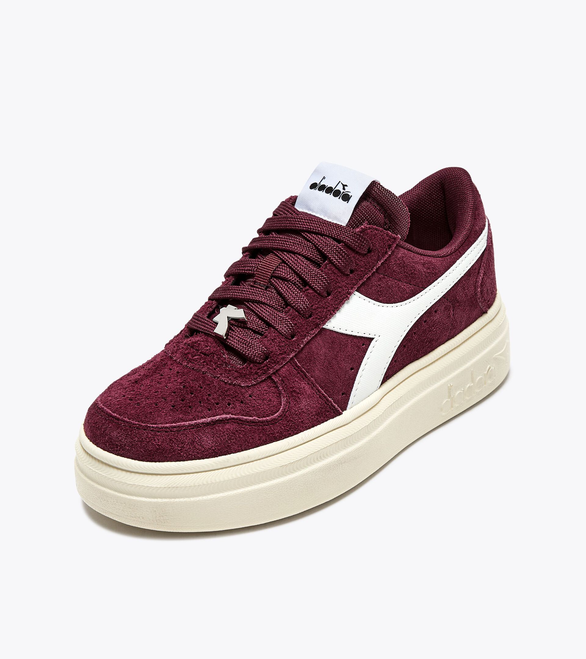 Sportlicher Sneaker - Plateau-Sohle - Damen 
 MAGIC BOLD SUEDE WN BURGUNDERROT - Diadora