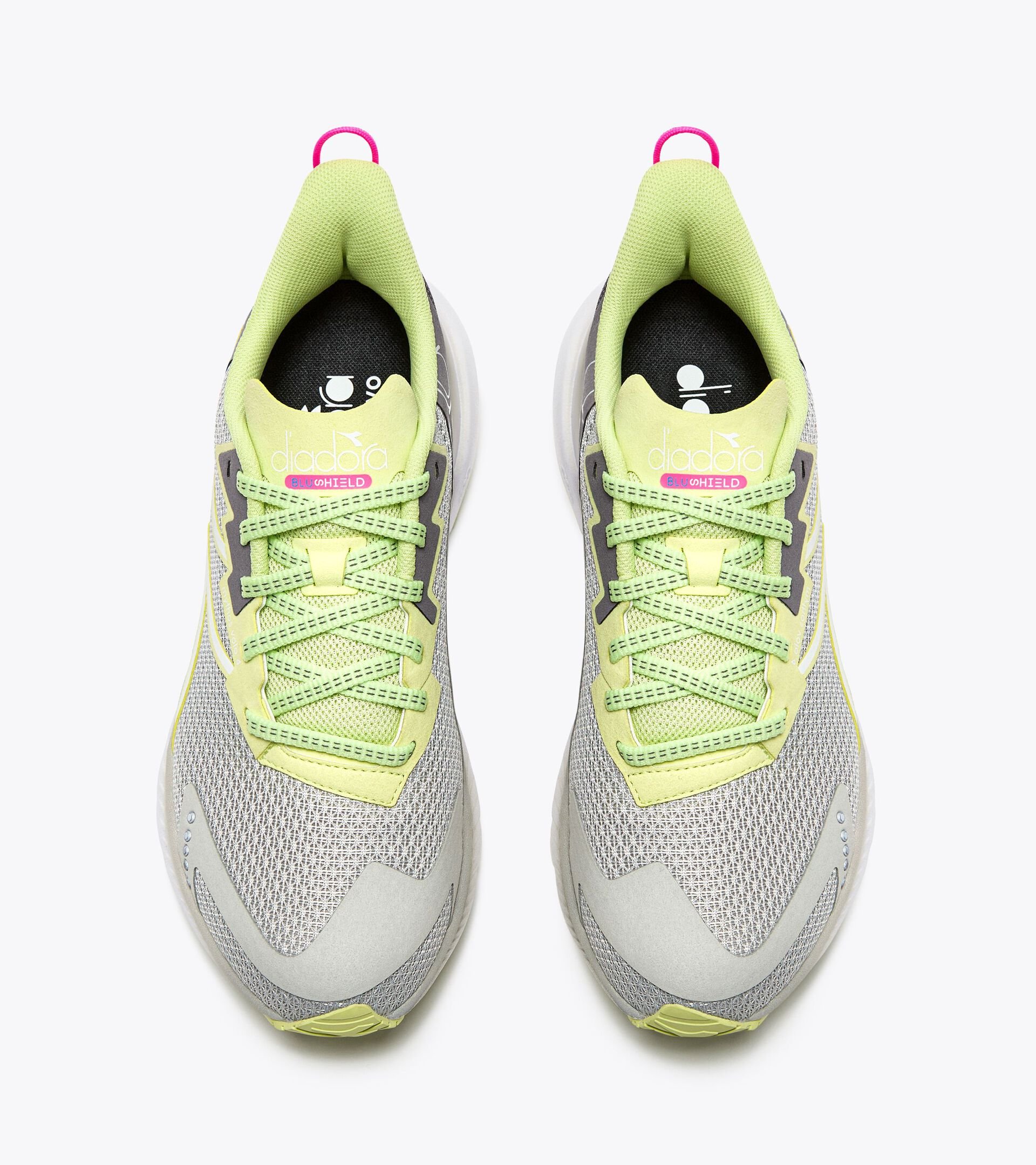 Running shoe - Stability and lightness - Donna
 MYTHOS BLUSHIELD VOLO 4 W SILVER DD/SHADOW LIME - Diadora