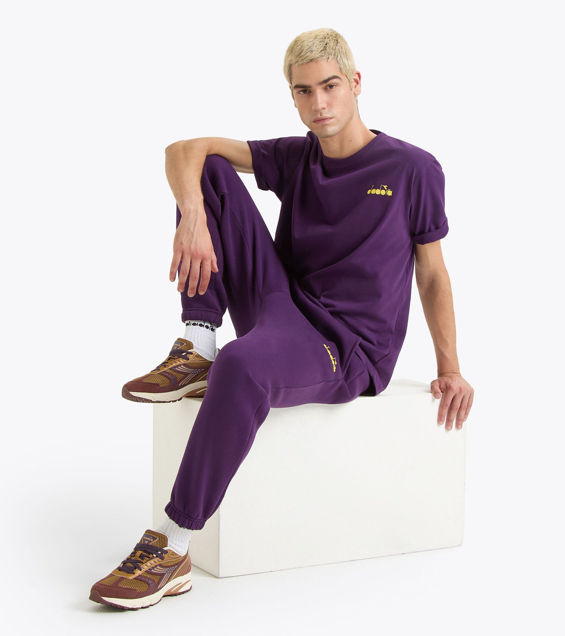 Sweatpants - Gender Neutral PANTS ROUTE VIOLET JEWEL - Diadora