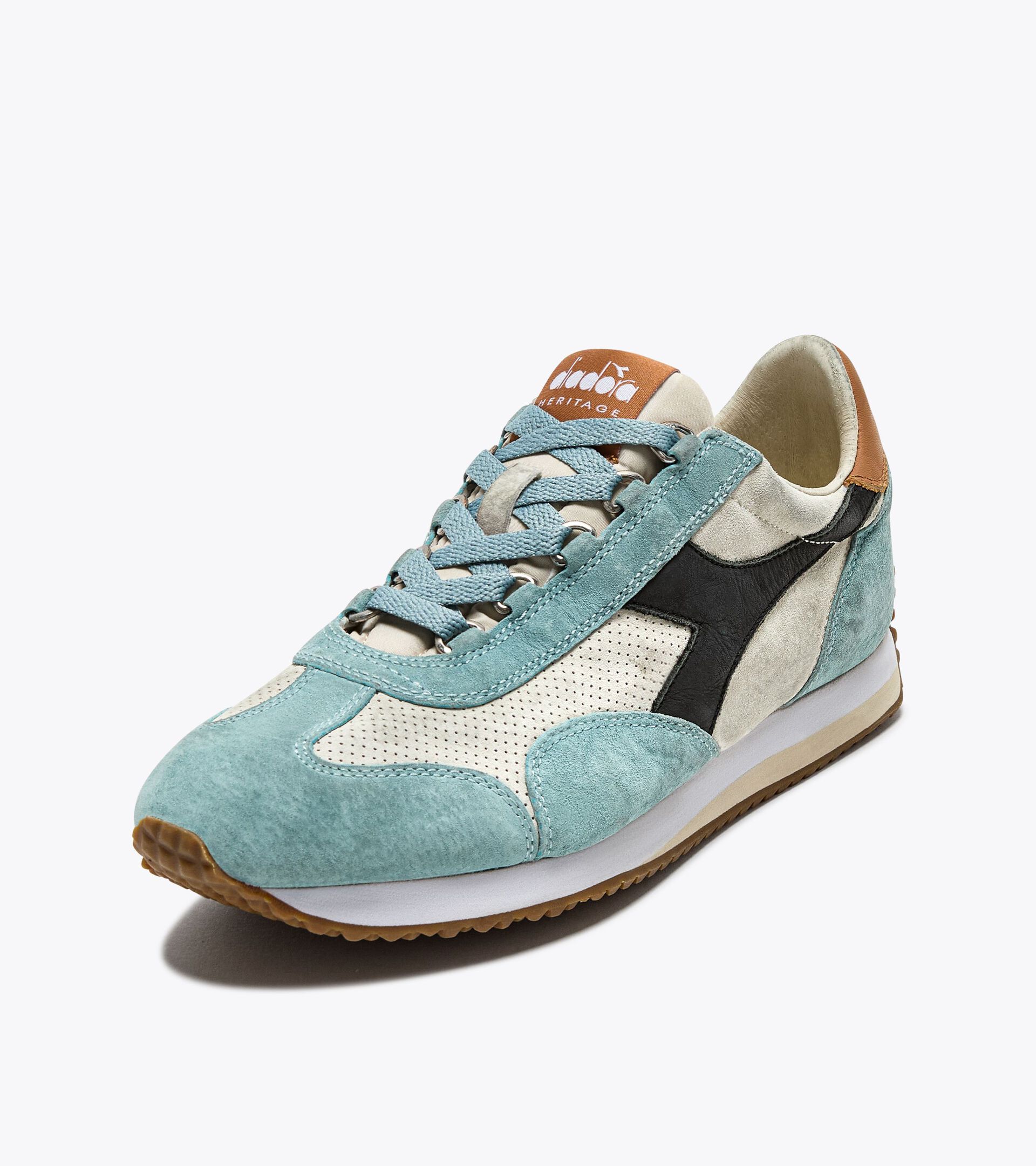 Sneaker Heritage aus Leder - Genderneutral
 EQUIPE SUEDE SW TURTELTAUBE BEIGE - Diadora