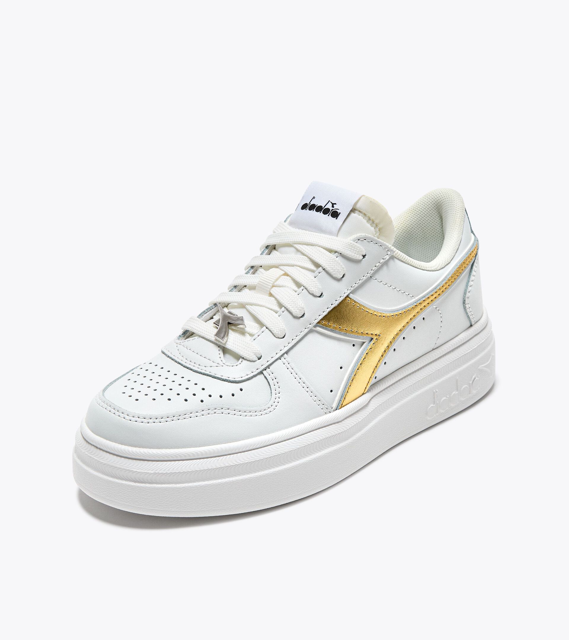 Sneaker sportiva - Donna - Suola Platform 
 MAGIC BOLD METAL WN BIANCO/ORO - Diadora