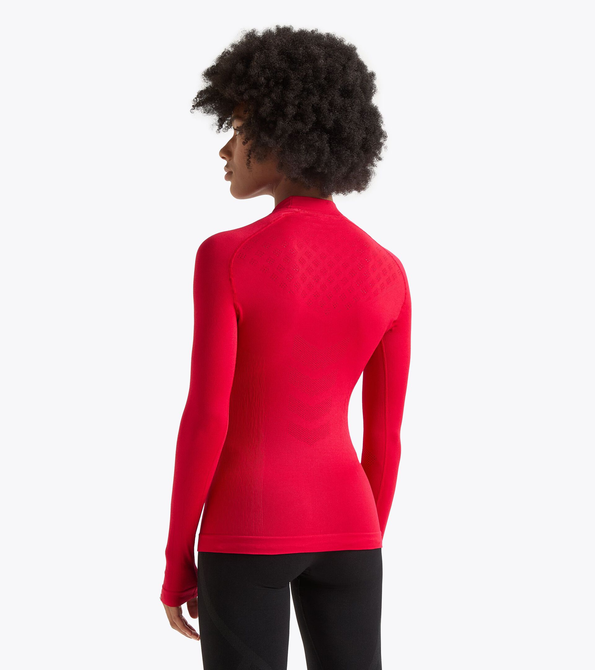 Camiseta de entrenamiento - Mujer L. TURTLE NECK ACT ROJO MATADOR - Diadora