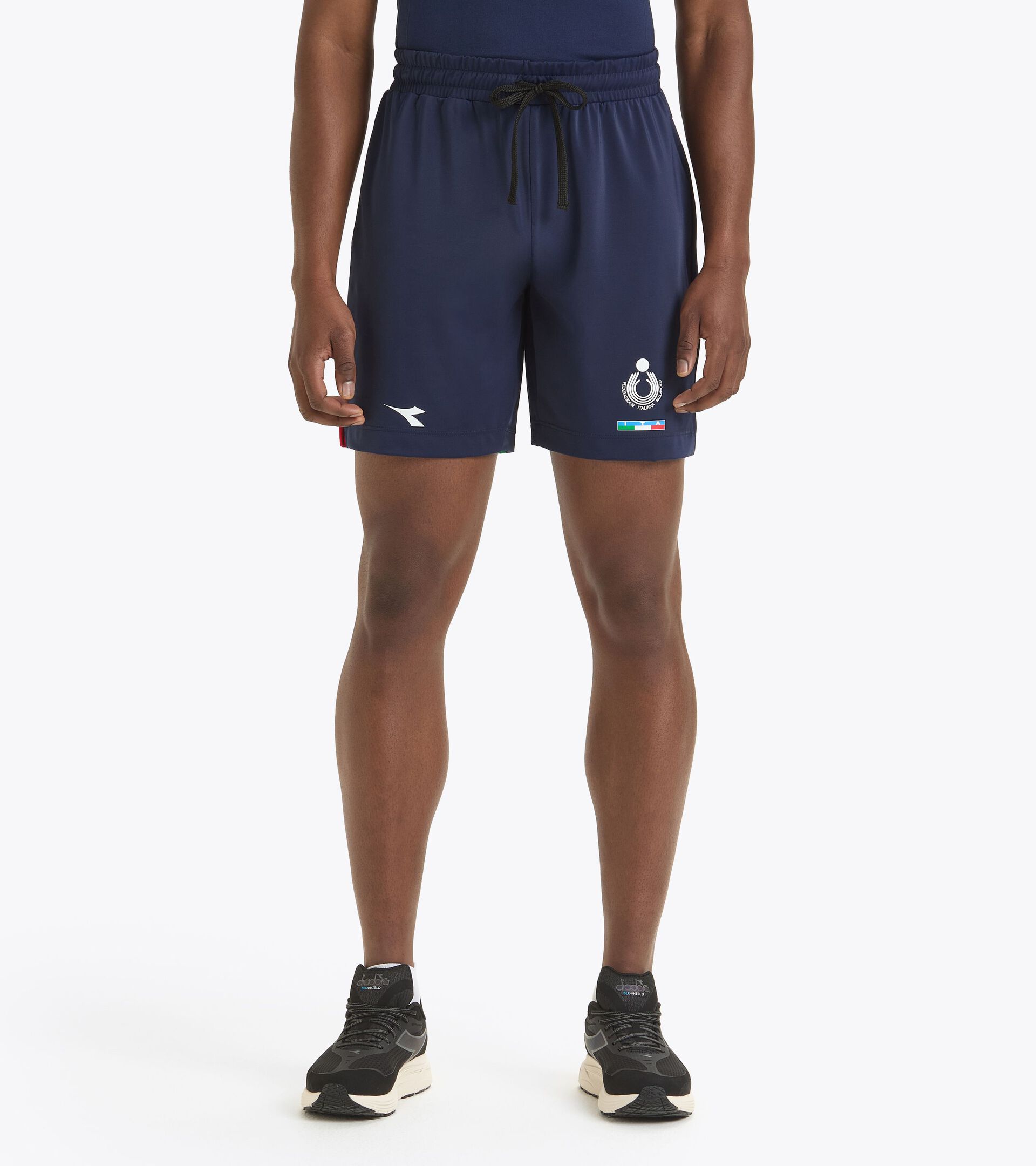 Pantalones cortos de competición para hombre - Selección Italiana de Vóley Playa SHORT GARA UOMO BV ITALIA AZUL CHAQUETON - Diadora