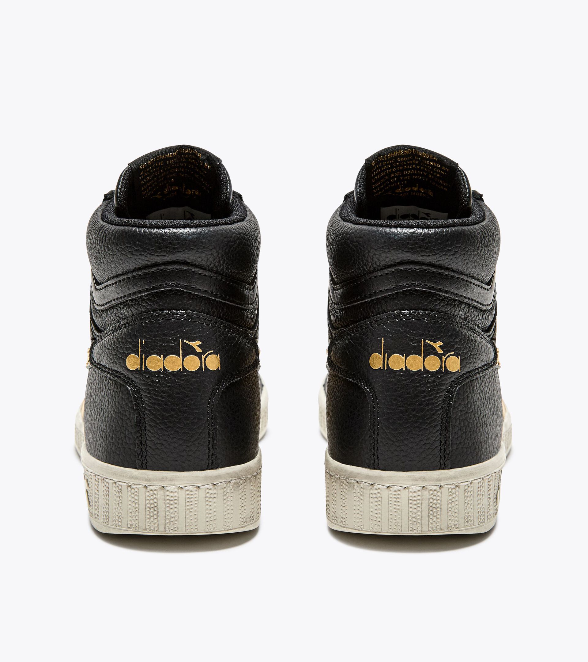 Sports shoes - Women GAME L HIGH WAXED METAL WN BLACK/GOLD - Diadora