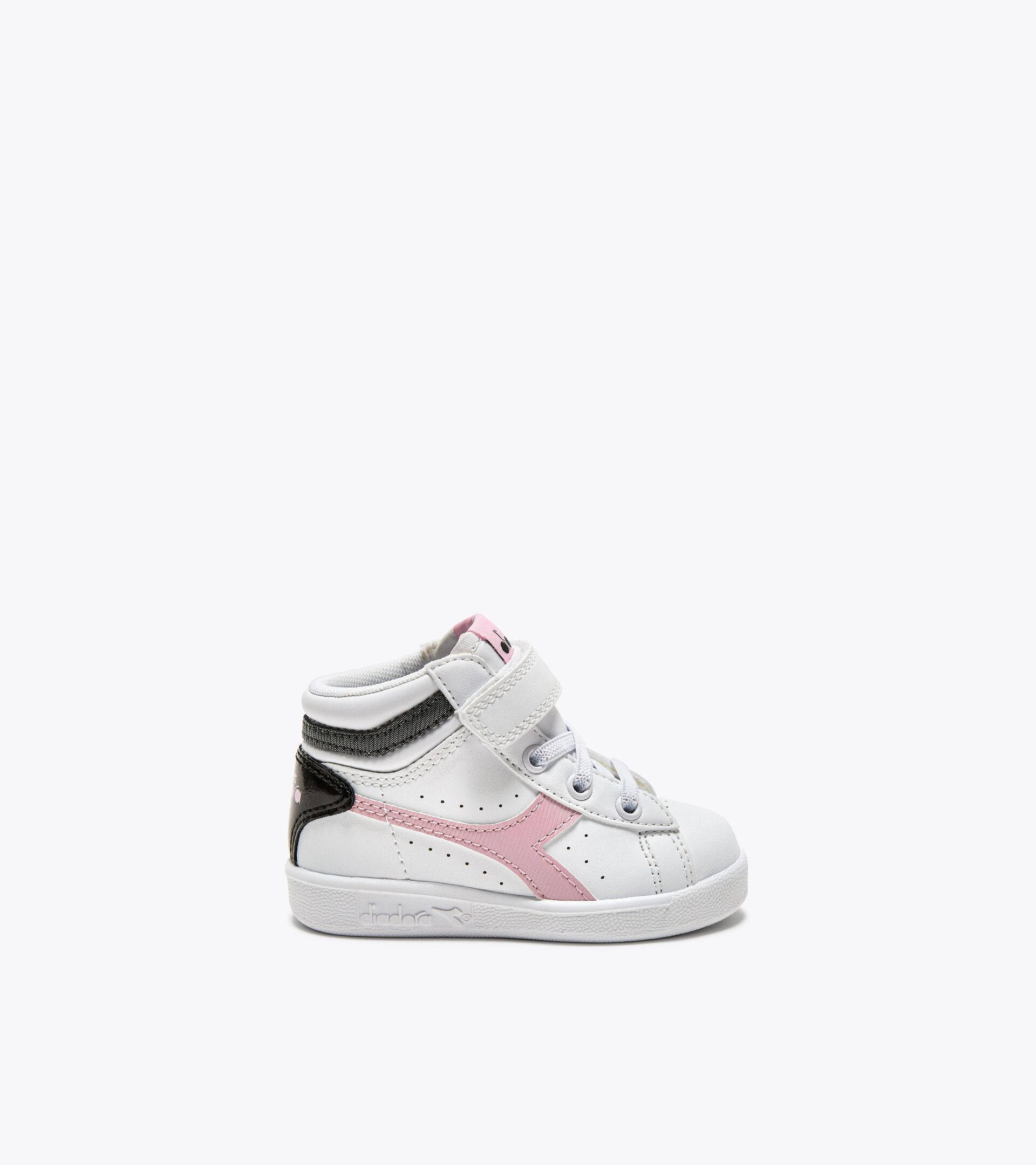 Sports shoes - Toddlers 1-4 years GAME P HIGH GIRL TD WHITE/BLACK/PINK LADY - Diadora