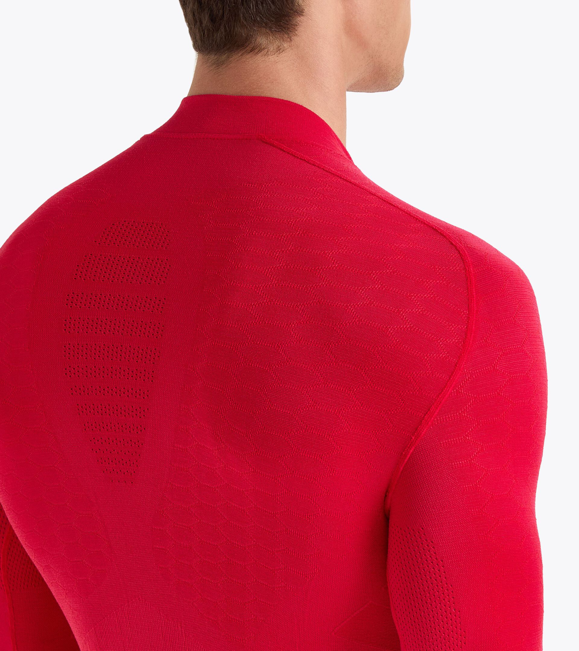 Camiseta de entrenamiento - Hombre LS TURTLE NECK ACT ROJO MATADOR - Diadora