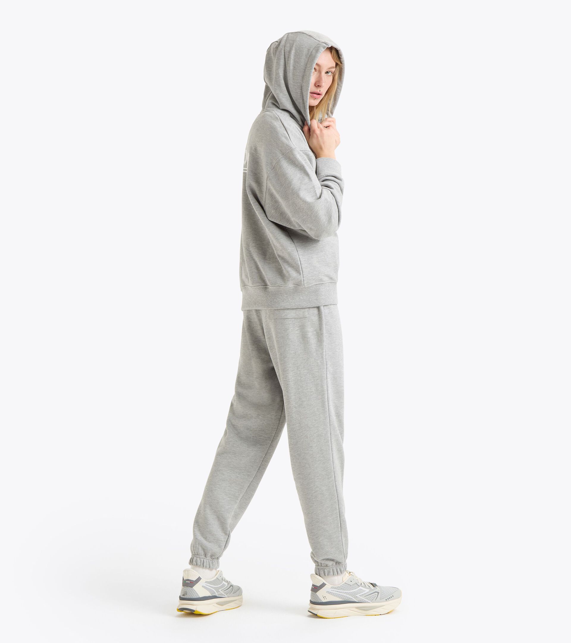 Hoodie Legacy Comfort Fit - Made in Italy - Genderneutral HOODIE LEGACY HOCHHAUS MELANGE - Diadora