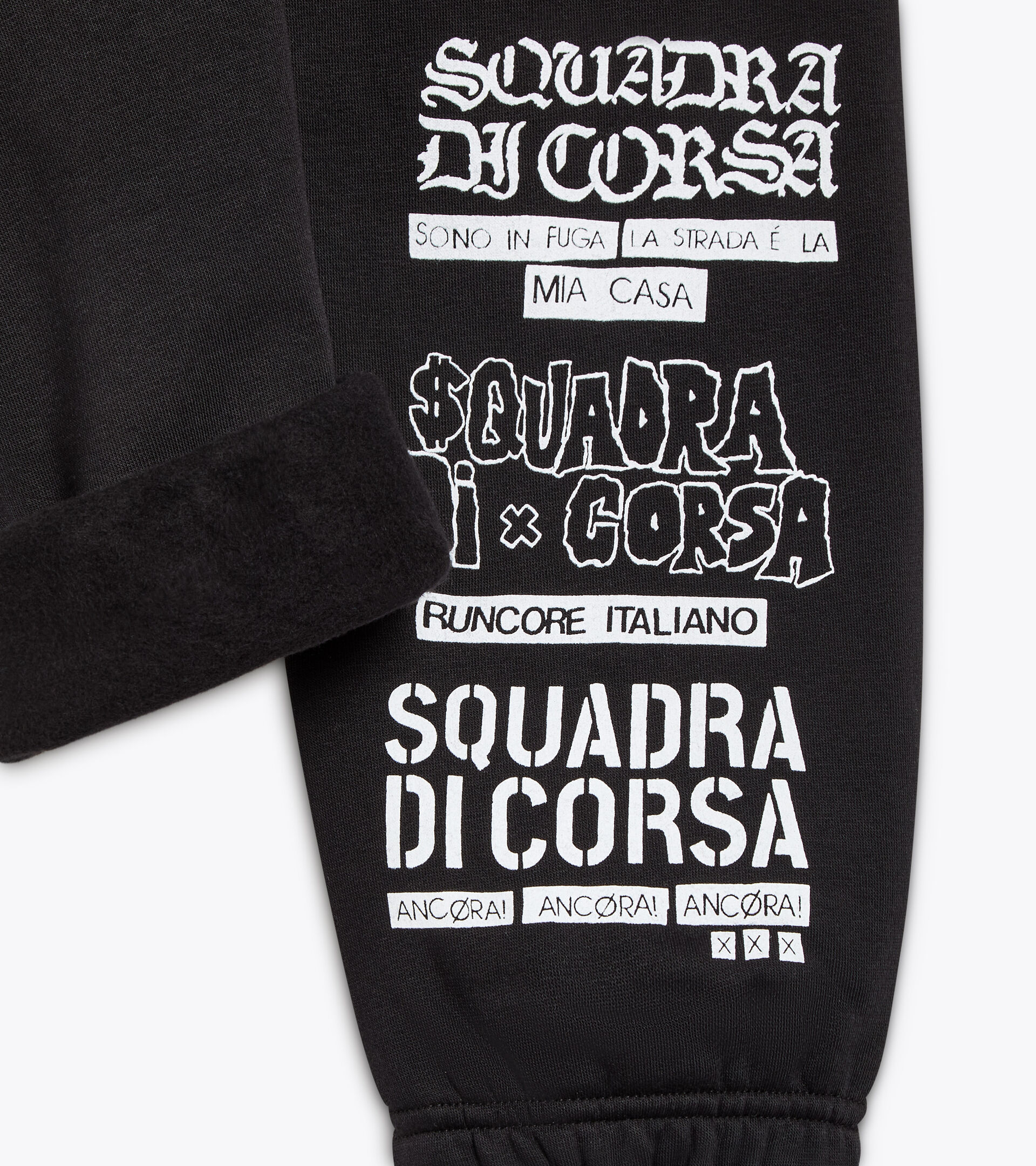 Squadra di Corsa Aporty-Jogginghose – bequeme Passform – geschlechtsneutral JOGGER PANTS SQUADRA DI CORSA SCHWARZ - Diadora