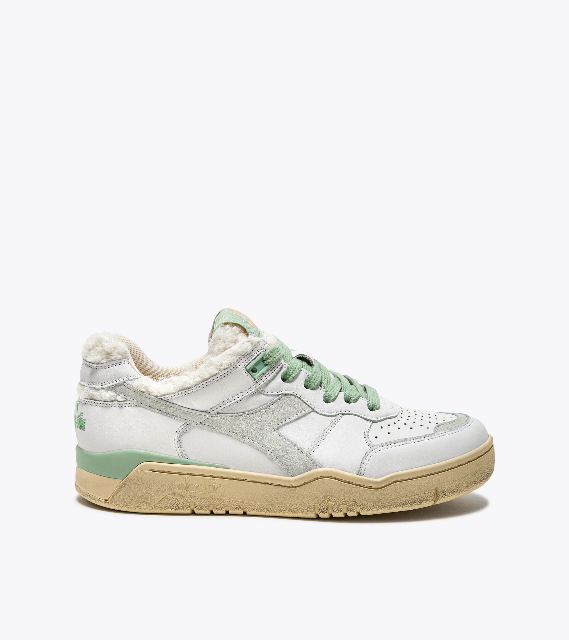 Heritage leather sneaker - Women’s B.560 CHERIE WN GREEN CAMEO - Diadora