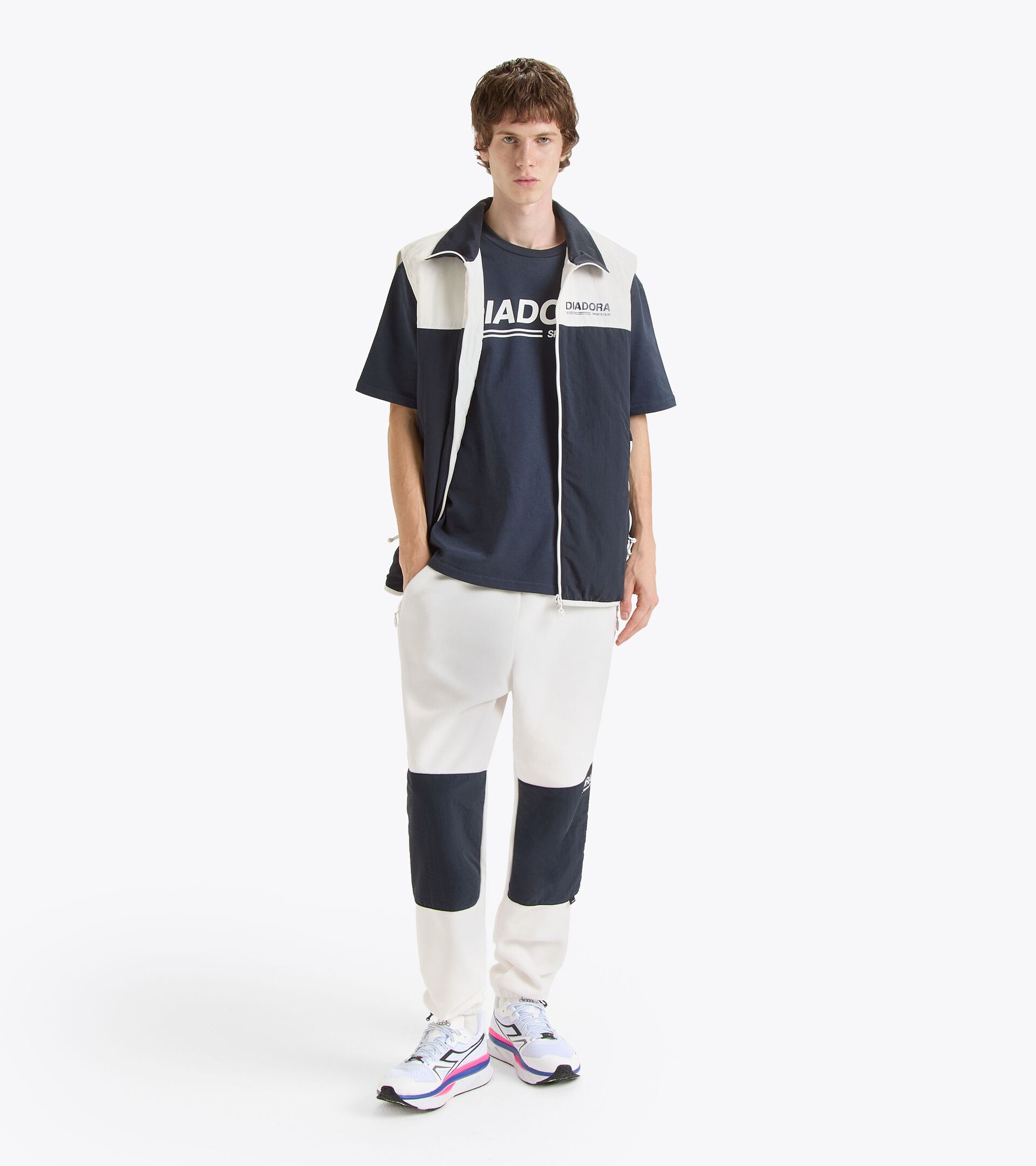 Legacy windproof vest - Made in Italy - Gender Neutral VEST INSULATED LEGACY BLUE DENIM - Diadora