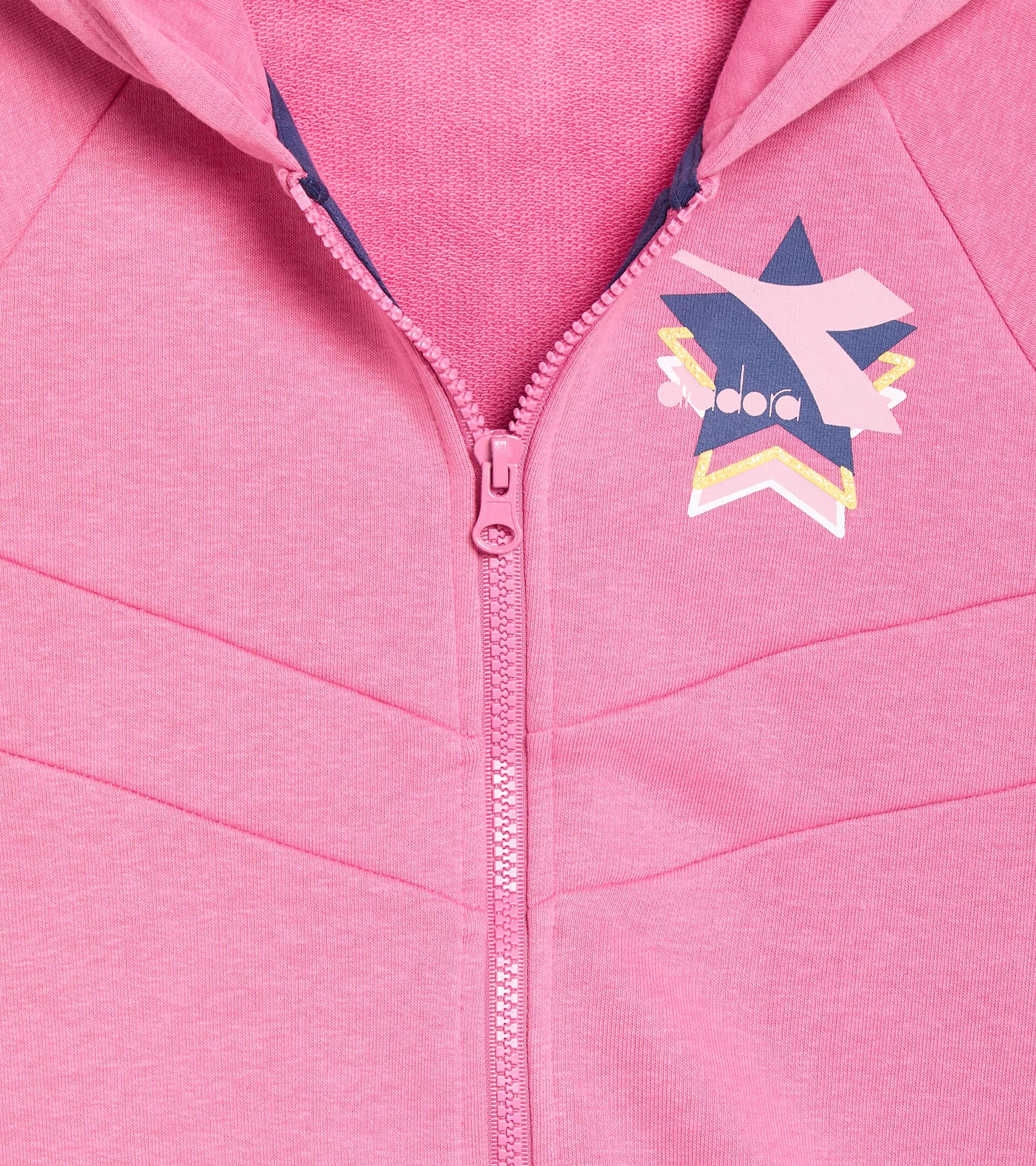 Coordinated tracksuit - Boys and girls 
 JU. TRACKSUIT HD FZ LOGO CHATEAU PINK - Diadora