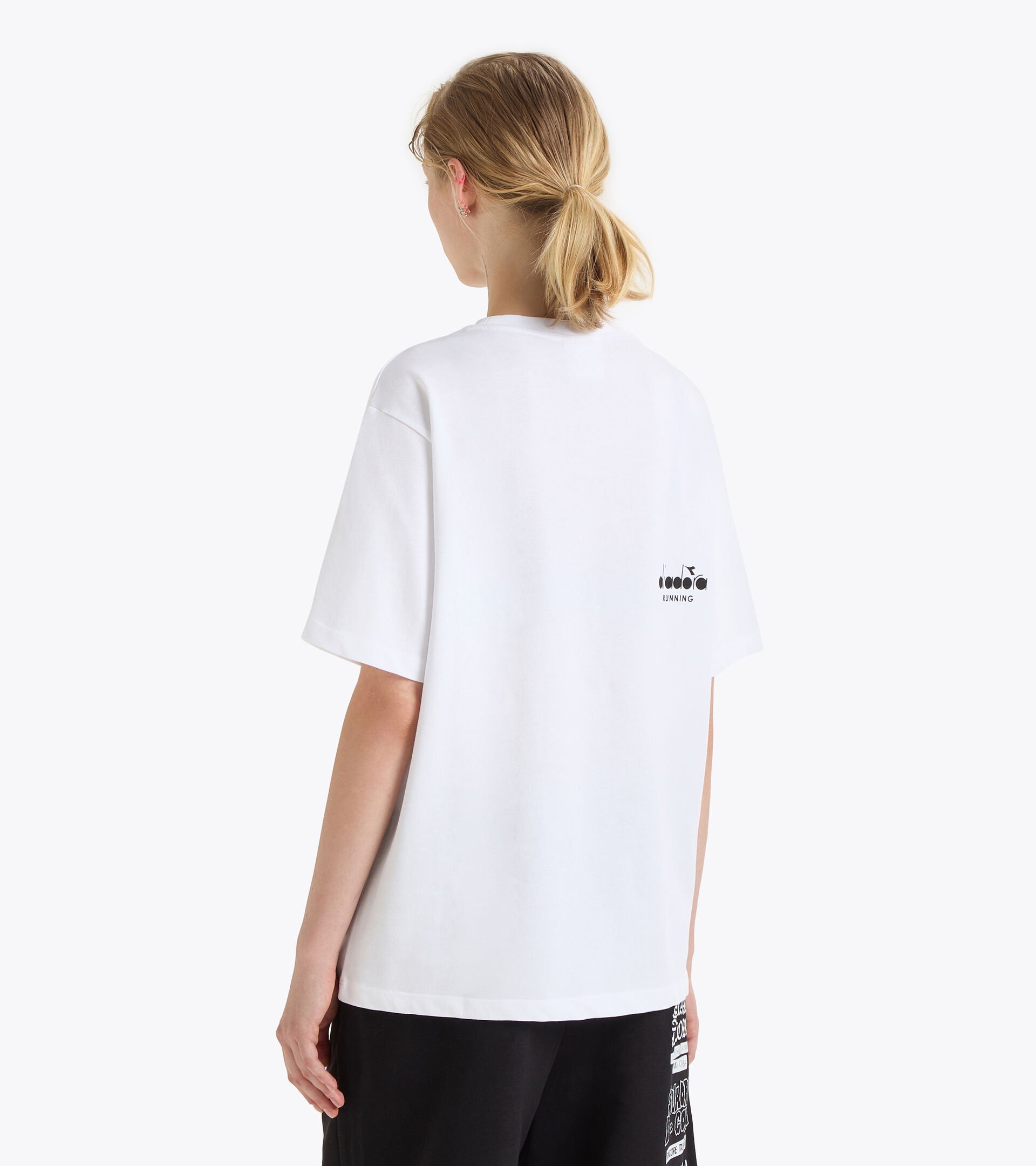 Camiseta Squadra di Corsa - Algodón reciclado - Género neutro T-SHIRT SS SQUADRA DI CORSA BLANCO VIVO - Diadora