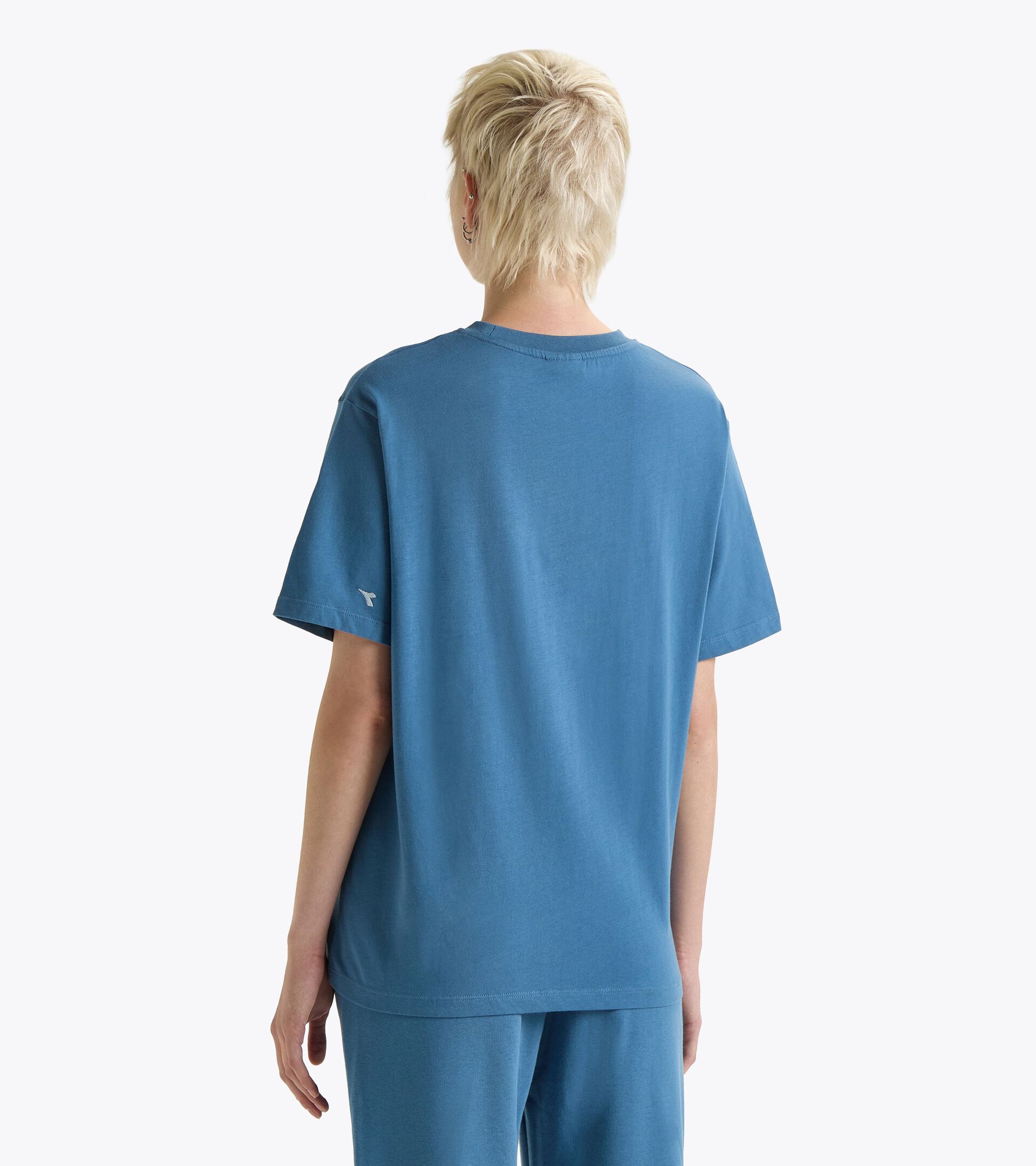 T-shirt - Gender Neutral T-SHIRT SS ATHL. LOGO BLU COLONNELLO - Diadora