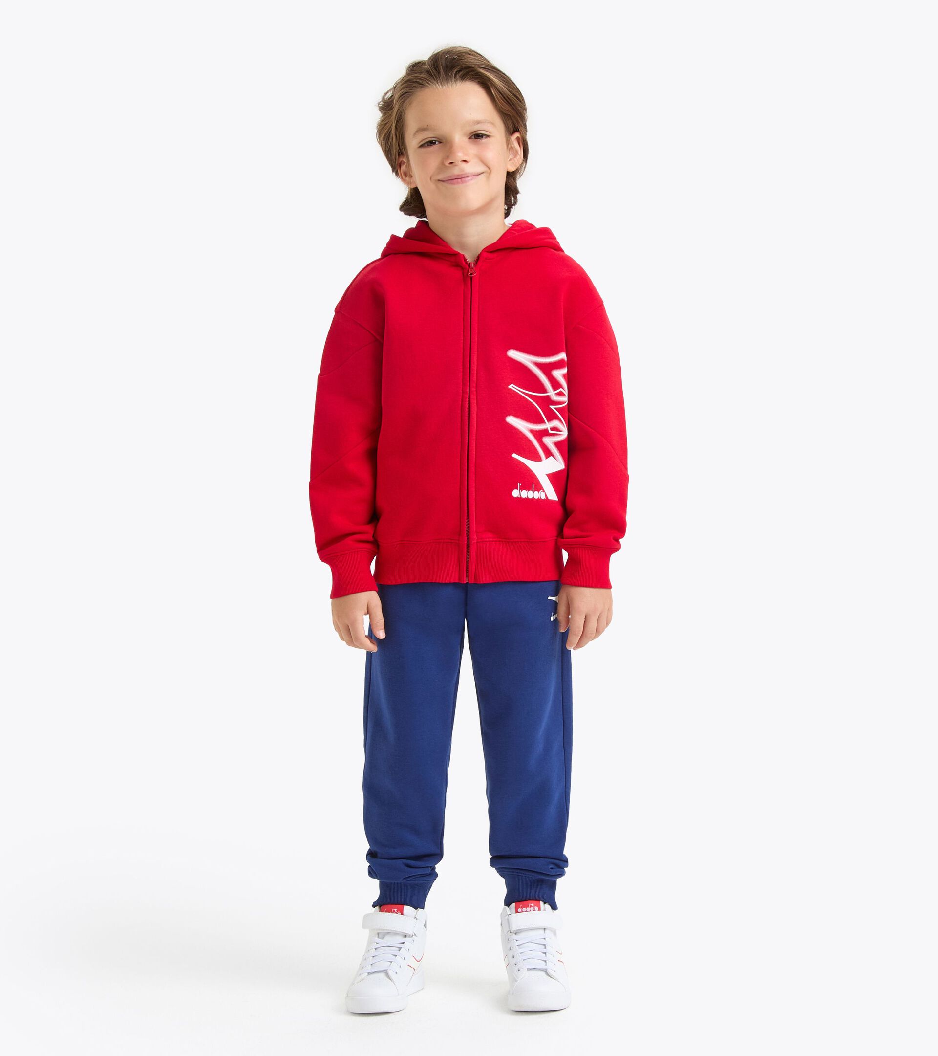 Chándal - Niño/Adolescente
 JB. TRACKSUIT HD FZ LOGO ROJO SALSA - Diadora