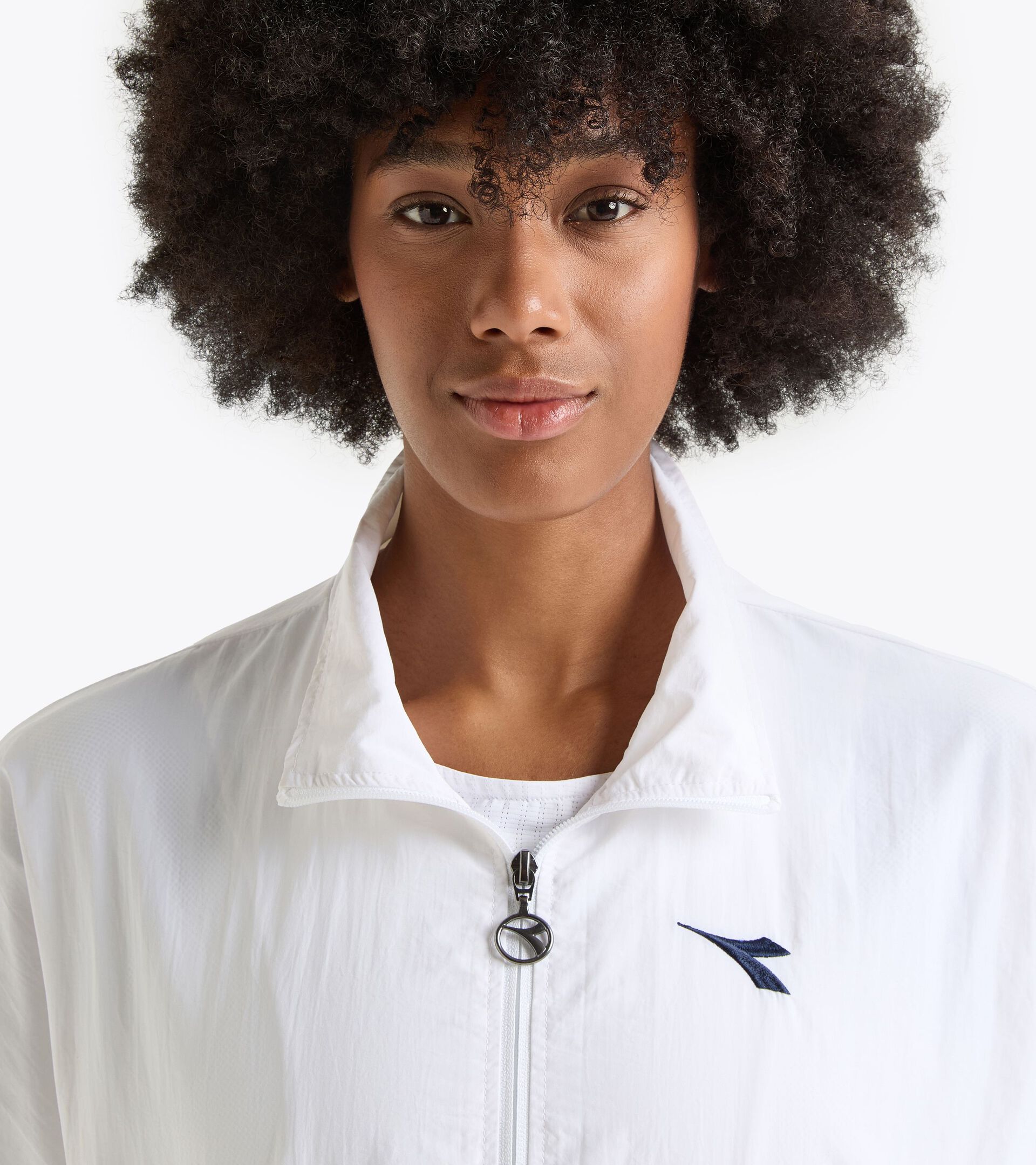 Veste de tennis - Compétition - Genre neutre TRACK JACKET ICON BLANC VIF - Diadora