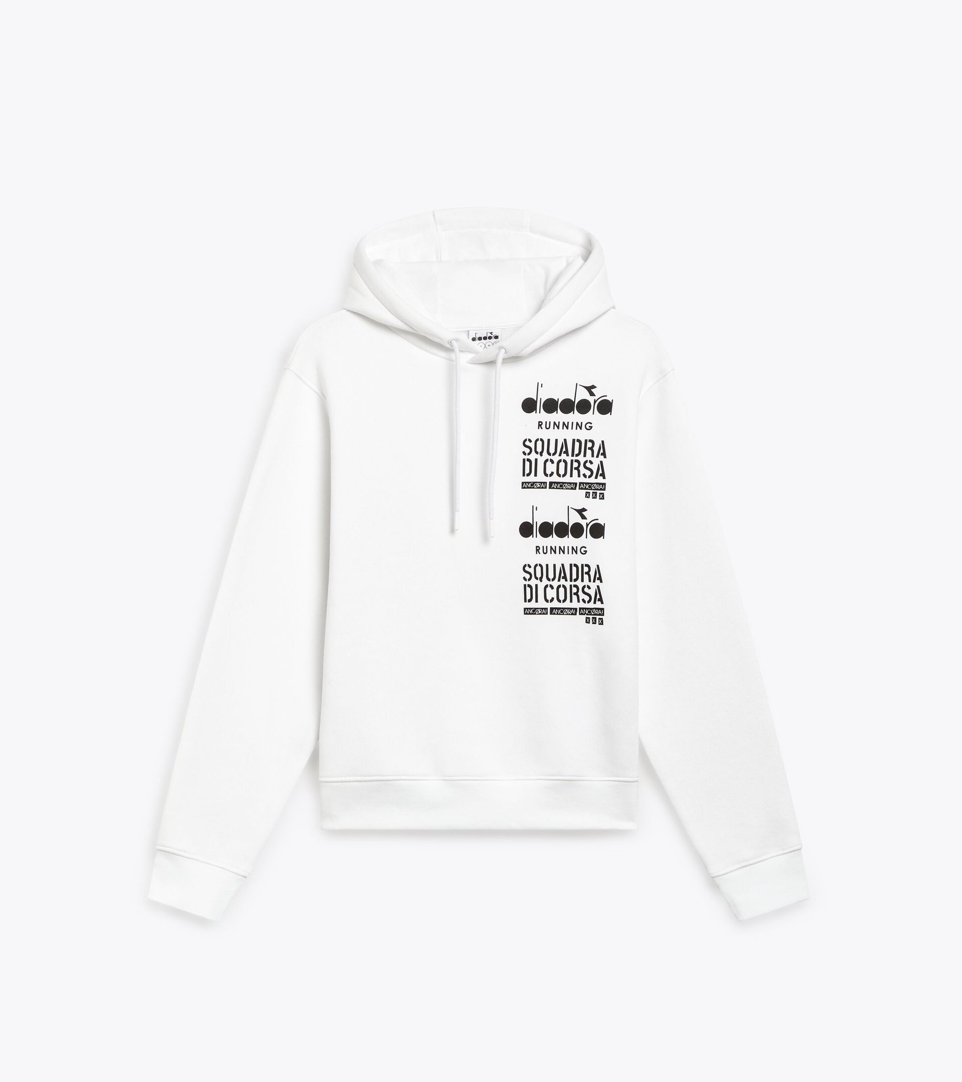 Squadra di Corsa Kapuzenpullover – Geschlechtsneutral HOODIE SQUADRA DI CORSA STRAHLEND WEISSE - Diadora