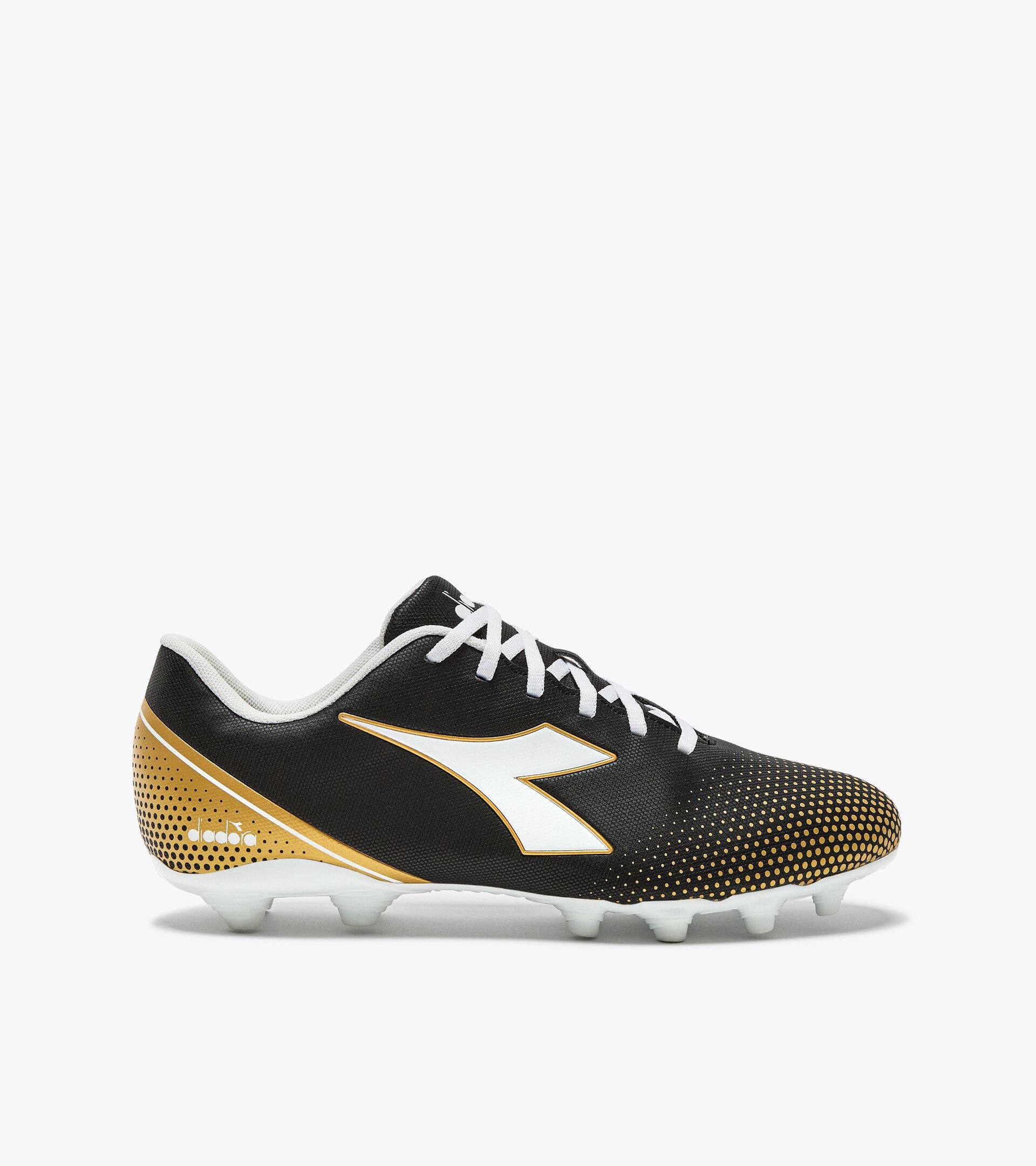 Chaussures de football pour terrains compacts - Homme PICHICHI 7 MG14 NOIR/BLANC/OR BRUN - Diadora