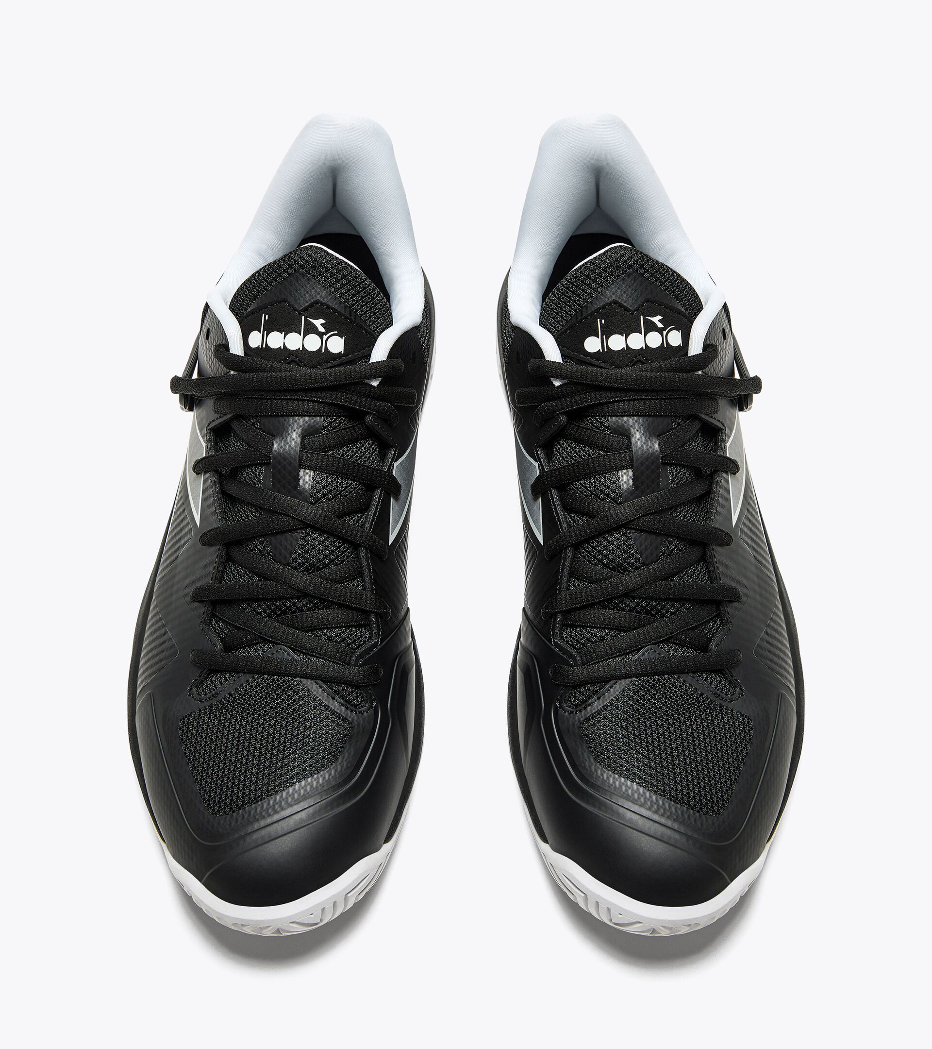 Tennis shoes for hard surfaces or clay - Men B.ICON 2 AG BLACK/SILVER/WHITE - Diadora