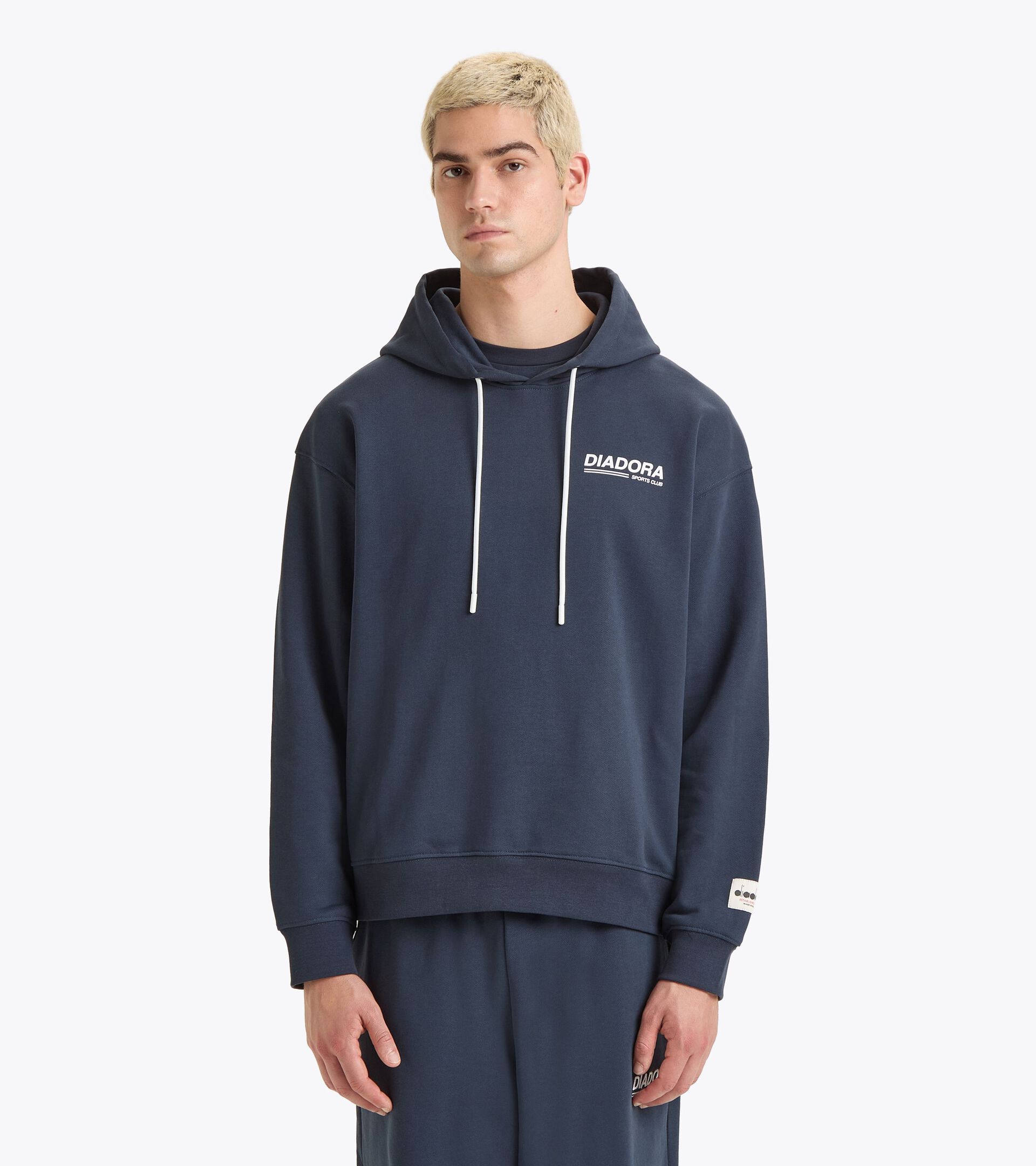 Hoodie Legacy Comfort Fit - Made in Italy - Genderneutral HOODIE LEGACY NACHTSBLAU - Diadora