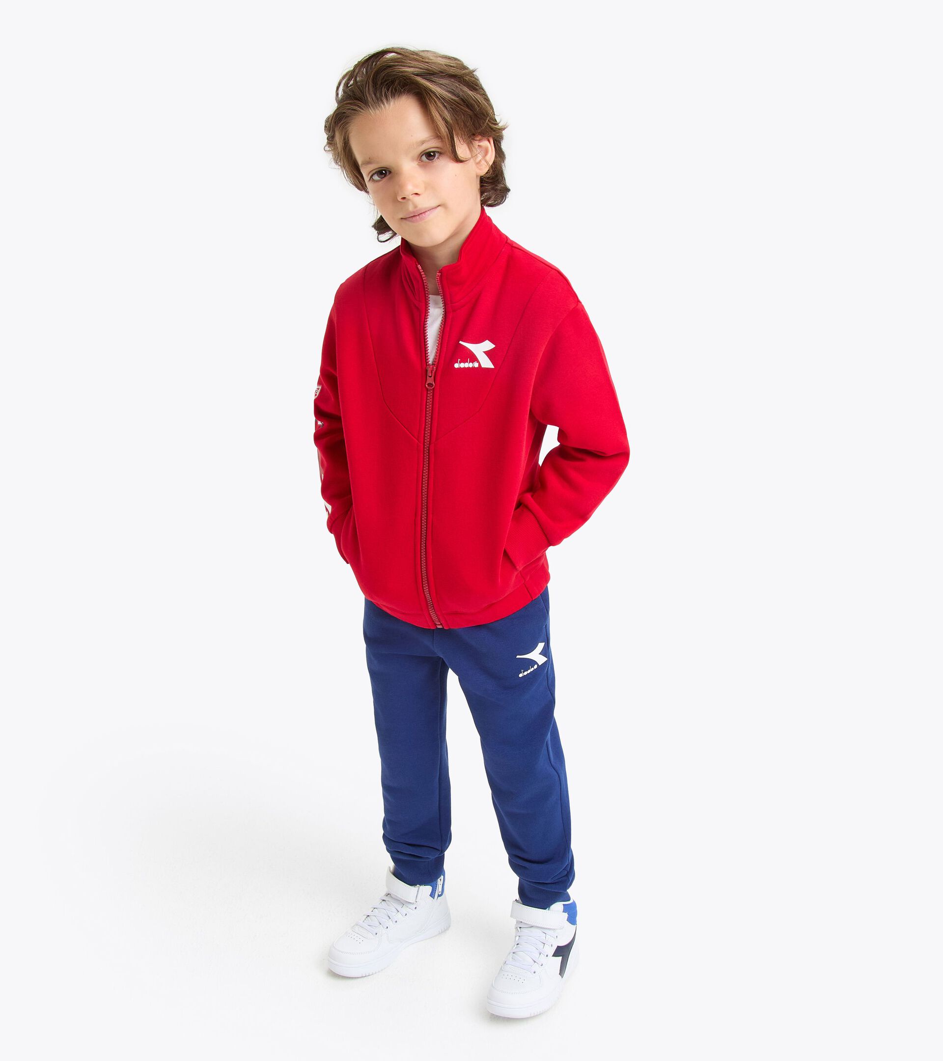 Tracksuit - Boy
 JB. TRACKSUIT FZ LOGO RED SALSA - Diadora