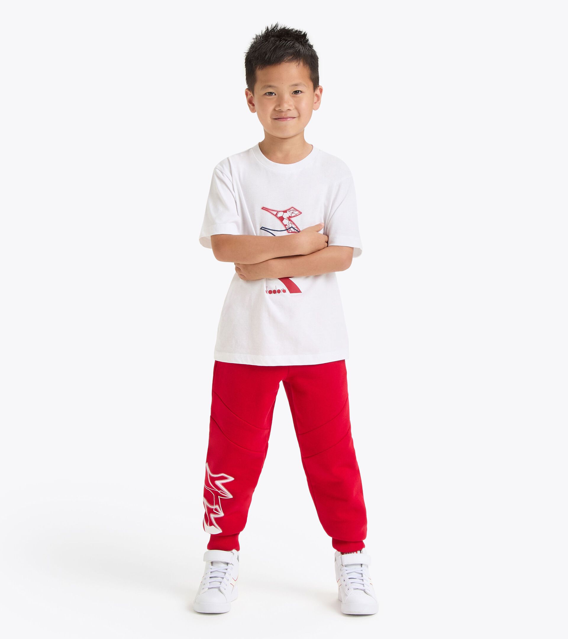 Camiseta con estampado - Corte cómodo - Niños/Adolescentes
 JB. T-SHIRT SS LOGO BLANCO VIVO - Diadora