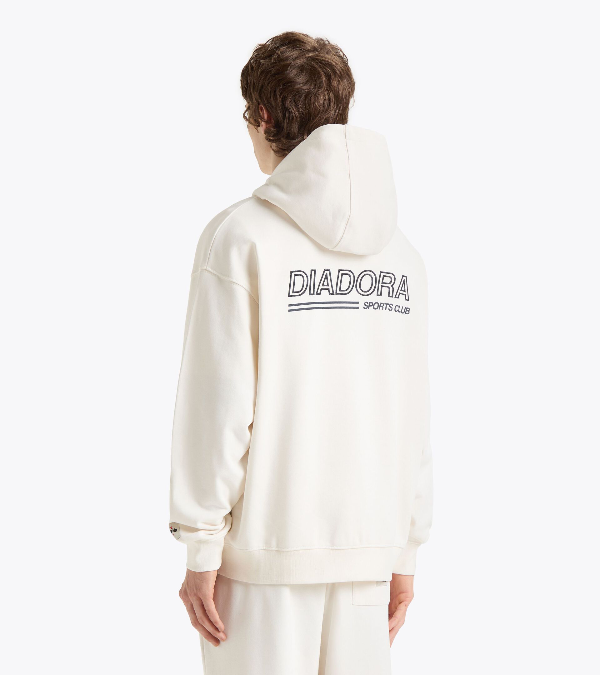 Legacy hoodie with a comfort fit - Made in Italy - Gender Neutral
 HOODIE LEGACY WHITE ALYSSUM - Diadora