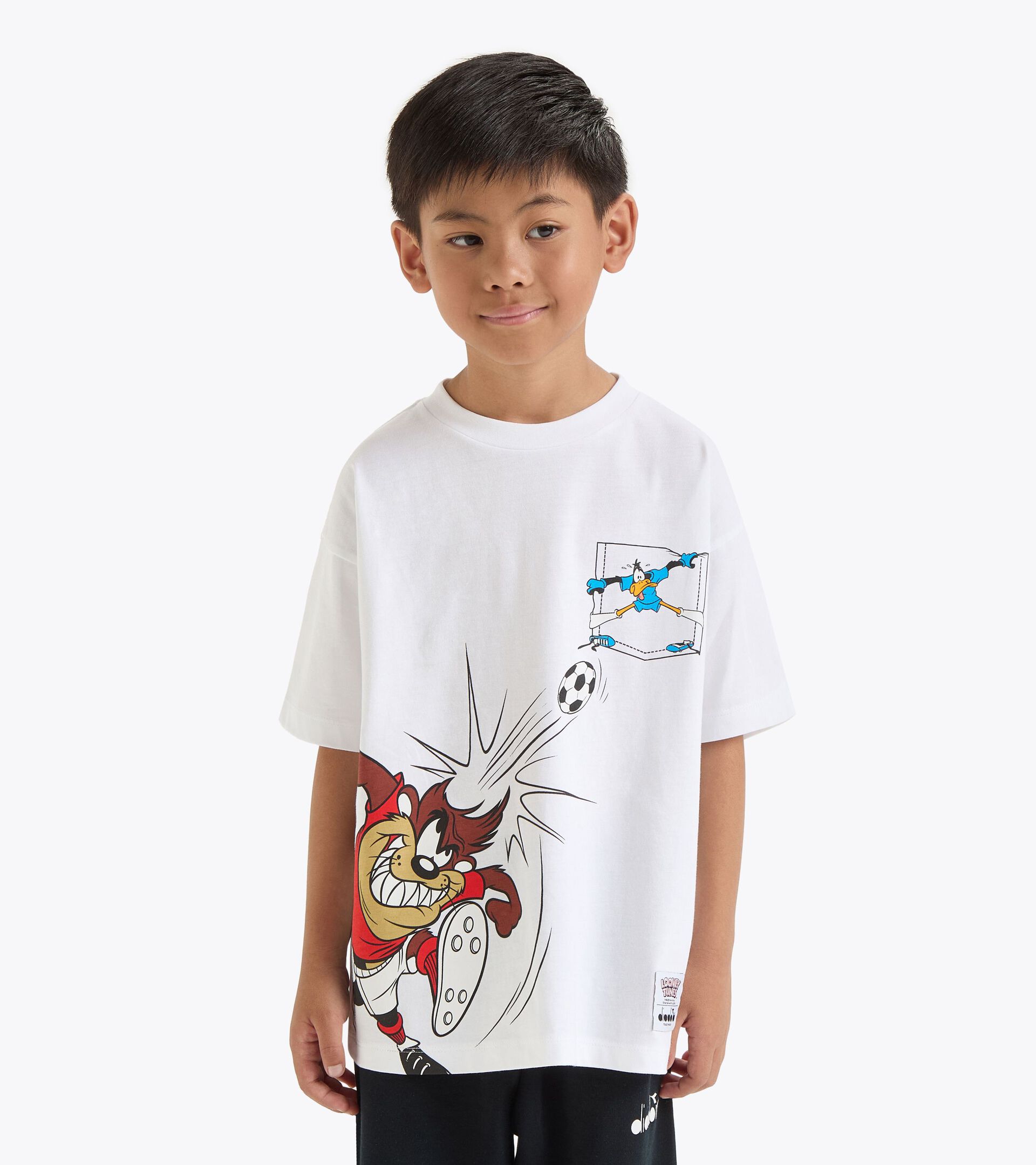 Looney Tunes t-shirt - Gender Neutral - Kids 
 JU.T-SHIRT SS TEAM LT SUPER WHITE/RED - Diadora