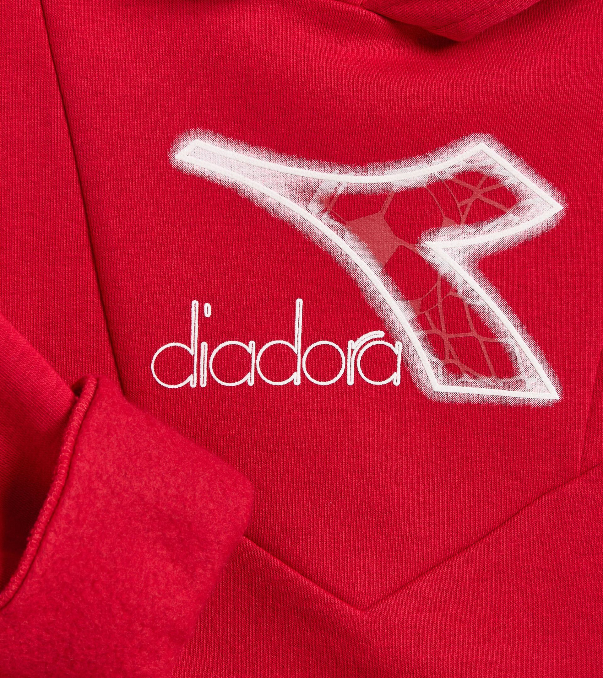 Hoodie - Comfort Fit - Boy 
 JB. HOODIE LOGO RED SALSA - Diadora