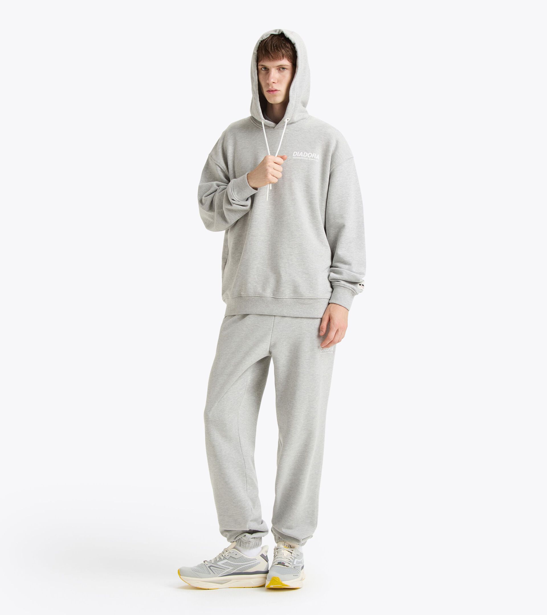 Hoodie Legacy Comfort Fit - Made in Italy - Genderneutral HOODIE LEGACY HOCHHAUS MELANGE - Diadora