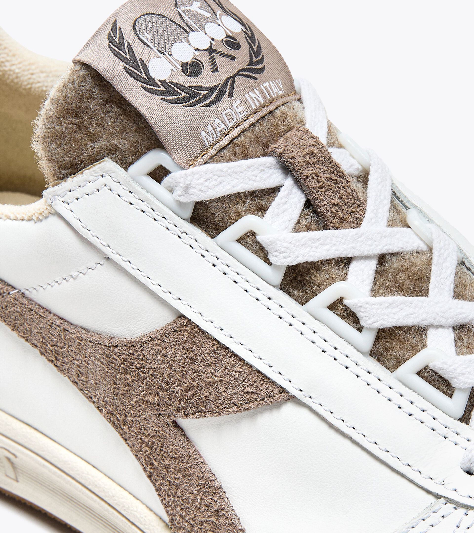 Sneakers Heritage en cuir - Made in Italy - Genre neutre B.ELITE TORINO ITALIA BLANCHE - Diadora