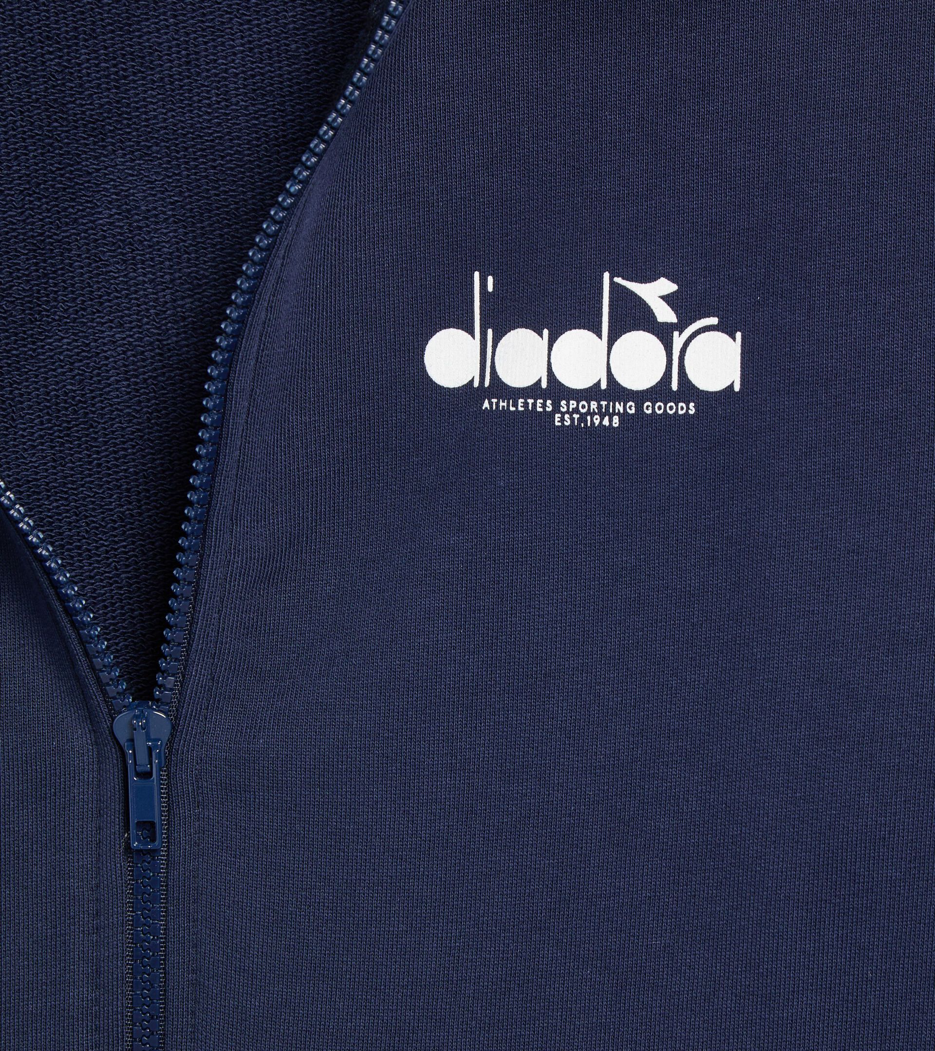 Zipped hoodie - Men’s HOODIE FZ LOGO CLASSIC NAVY - Diadora