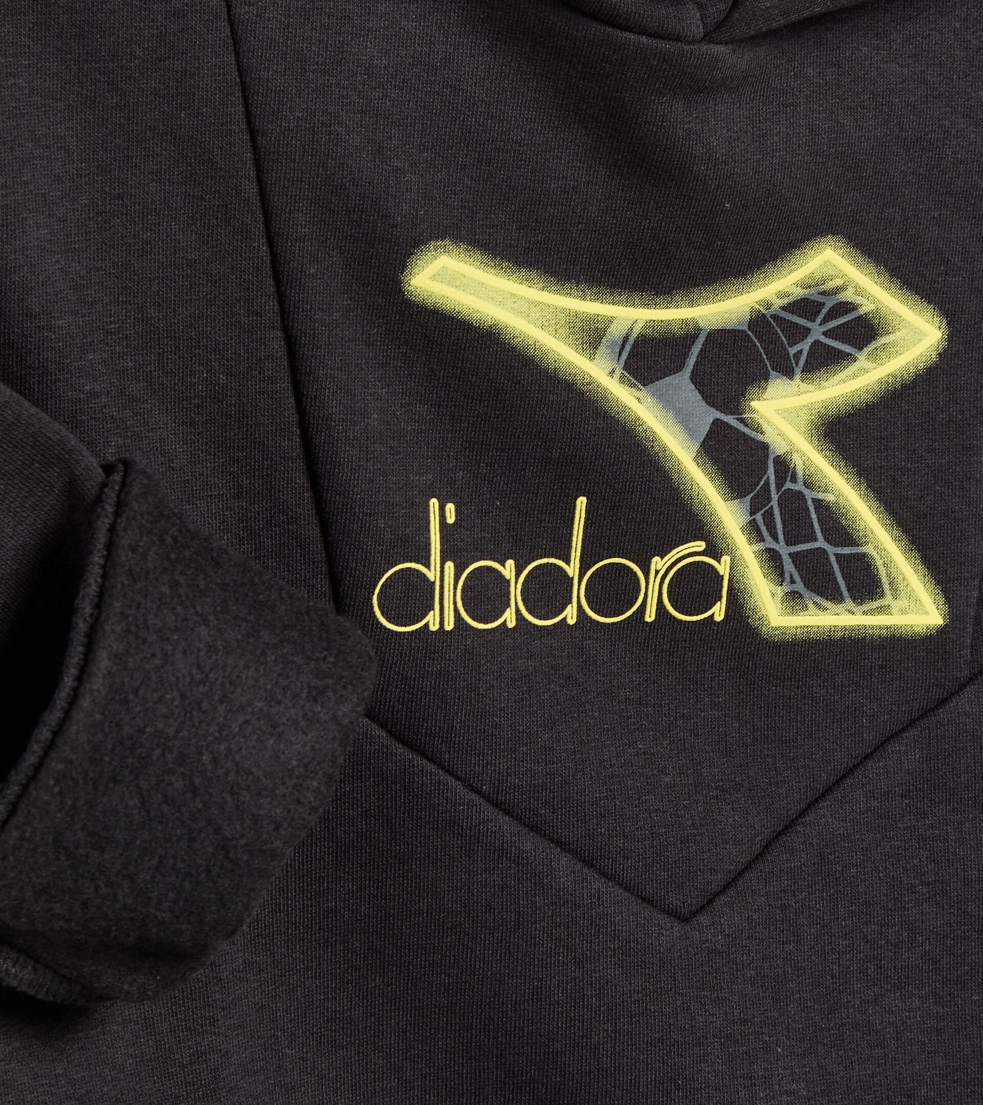 Sweat-shirt à capuche - Coupe confort - Ado garçon
 JB. HOODIE LOGO NOIR - Diadora