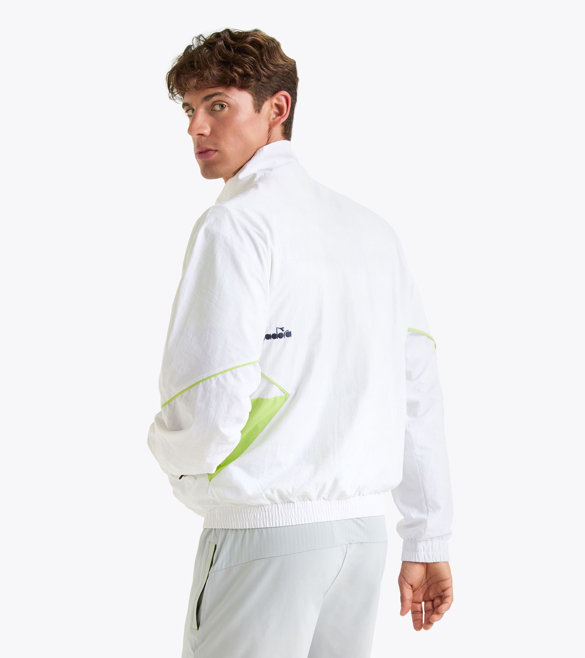 Veste de tennis - Compétition - Genre neutre TRACK JACKET ICON BLANC VIF - Diadora