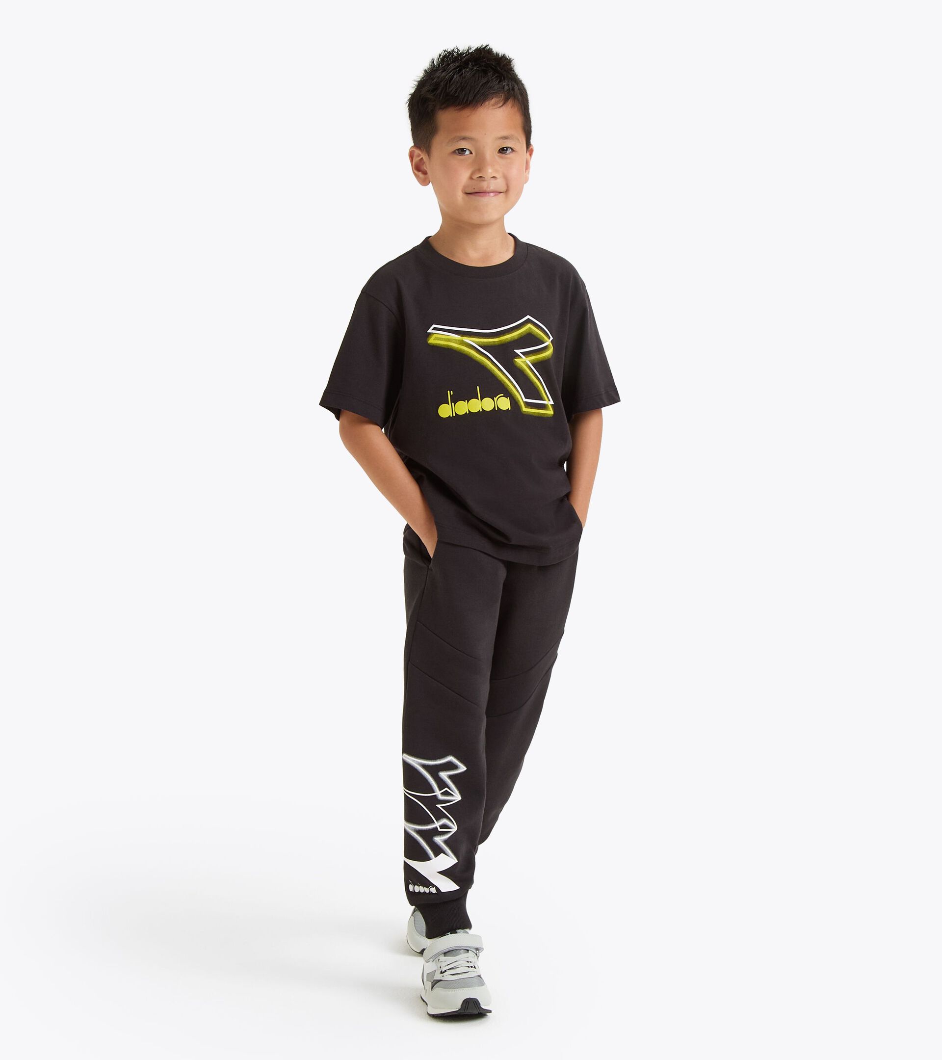 Pantalon de sport - Coupe confort - Ado garçon
 JB. JOGGER PANT LOGO NOIR - Diadora