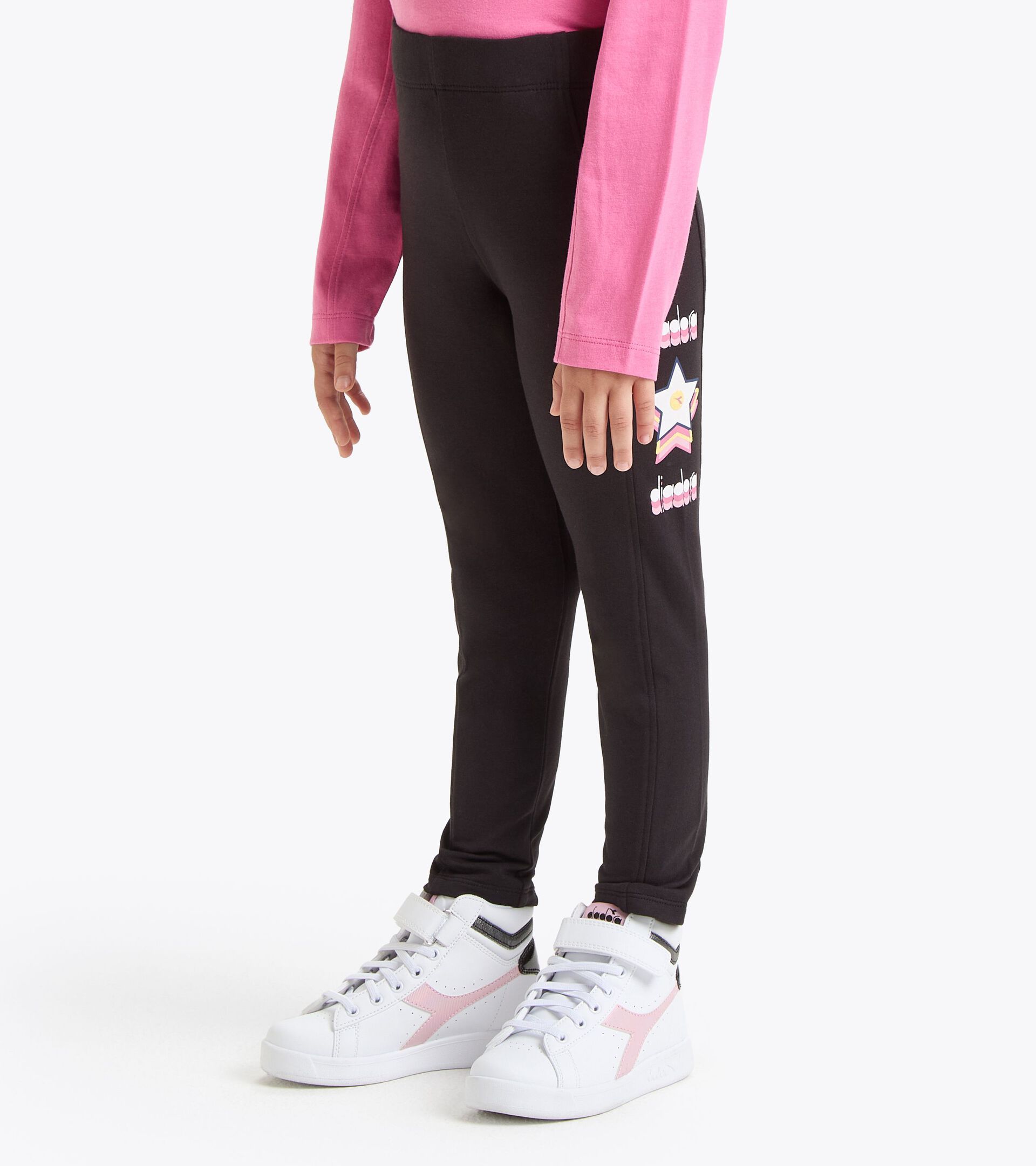 Leggings - Ado fille
 JG. LEGGINGS LOGO NOIR - Diadora