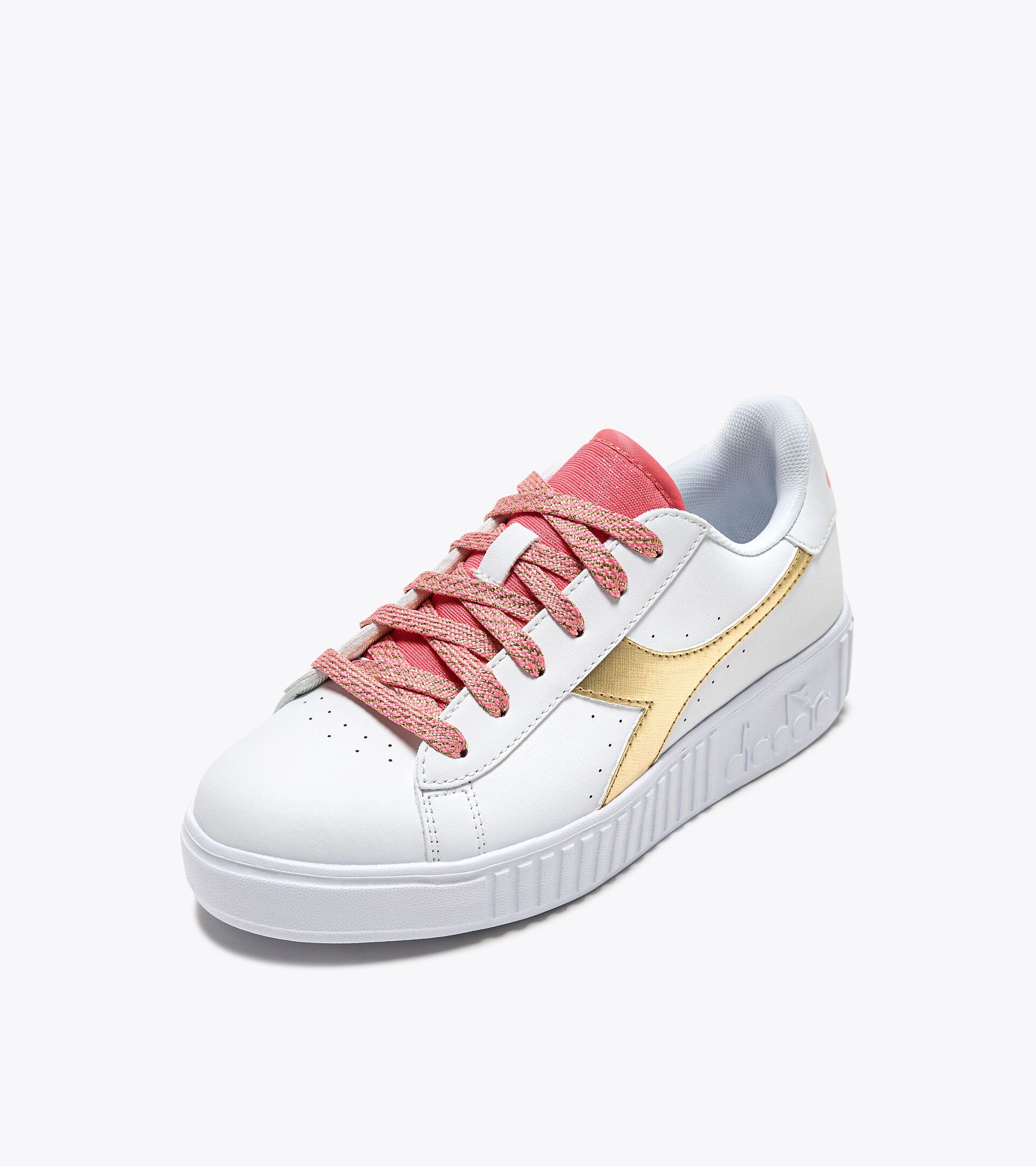 Chaussures de sport - Ado fille - 8-16 ans GAME STEP P GS GLITCH BLANC/OR BRUN - Diadora