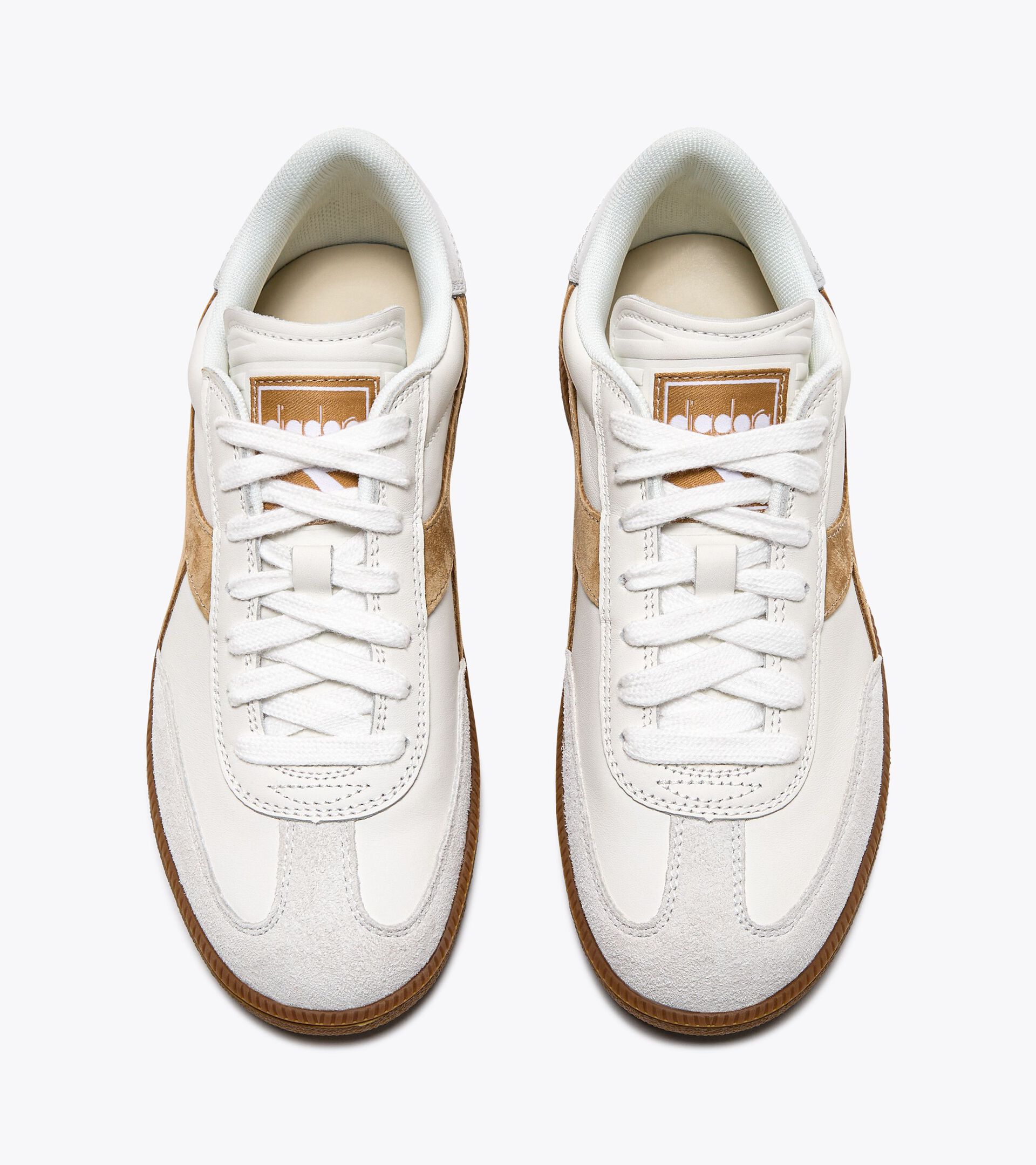 Leather sneakers - Gender Neutral TRAINER METAL WHITE/CROISSANT - Diadora