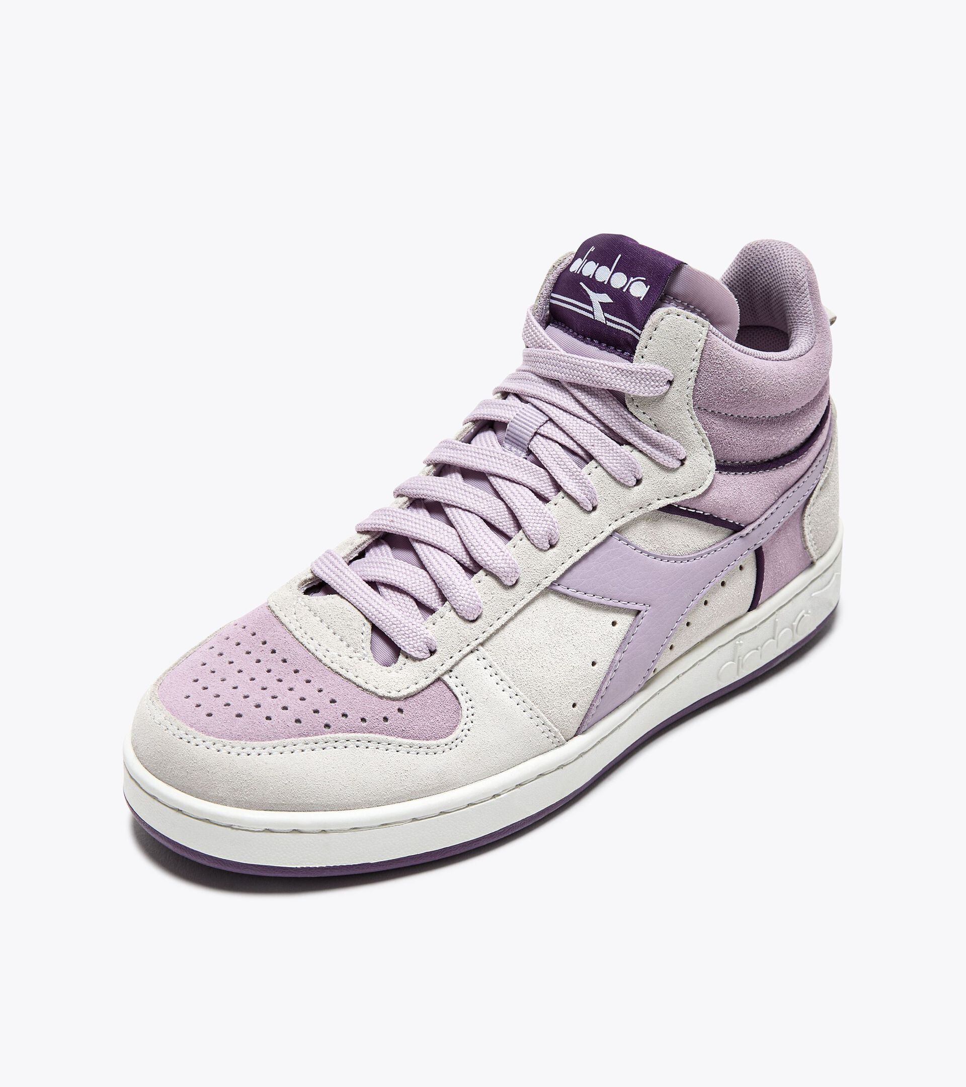 Sneaker sportiva - Donna MAGIC BASKET DEMI SUEDE WN BLC DE BLC/VLA PETALO ORCHIDEA - Diadora